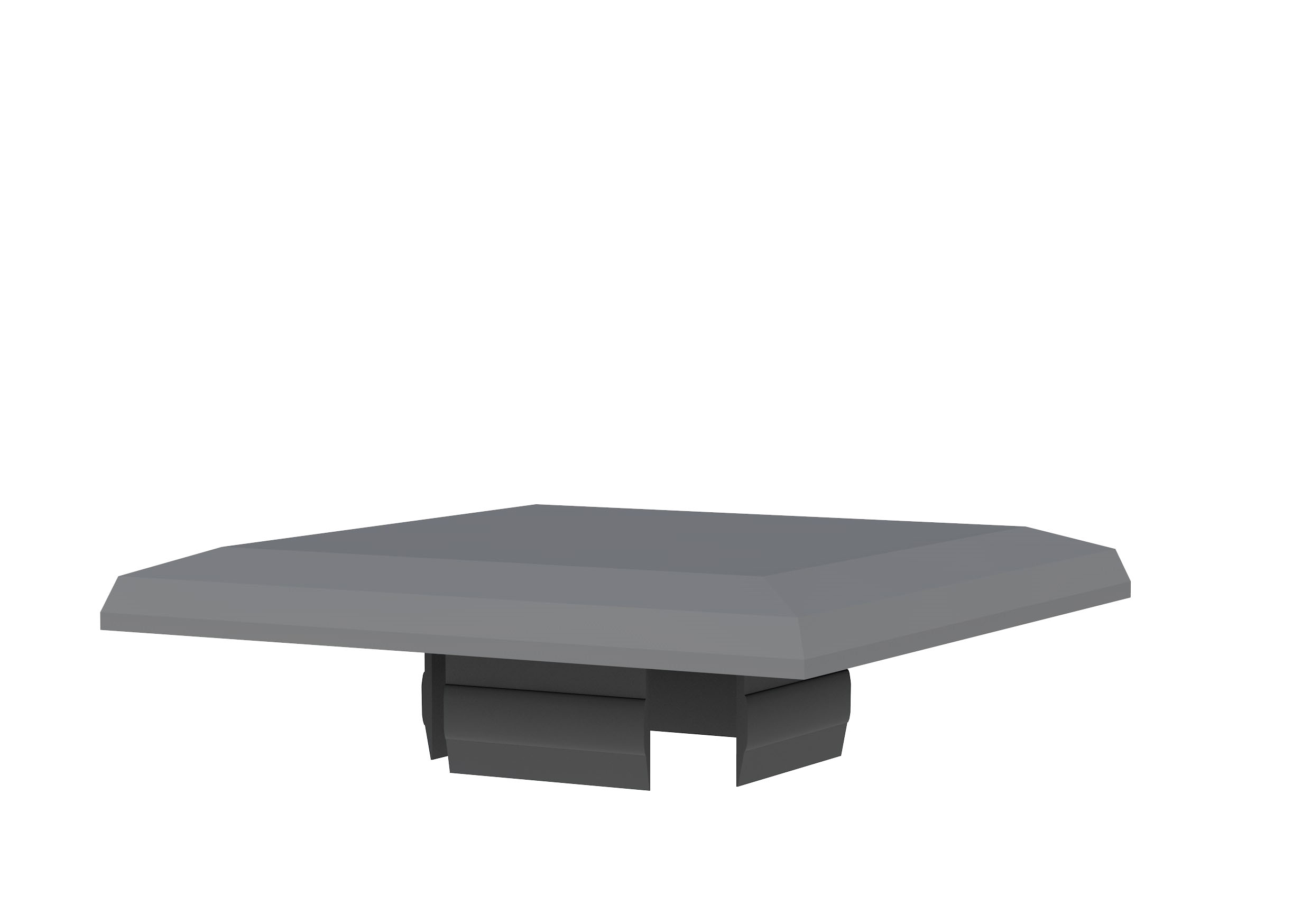 Afdekkap t.b.v. aluminium paal behorend bij het composiet systeem.