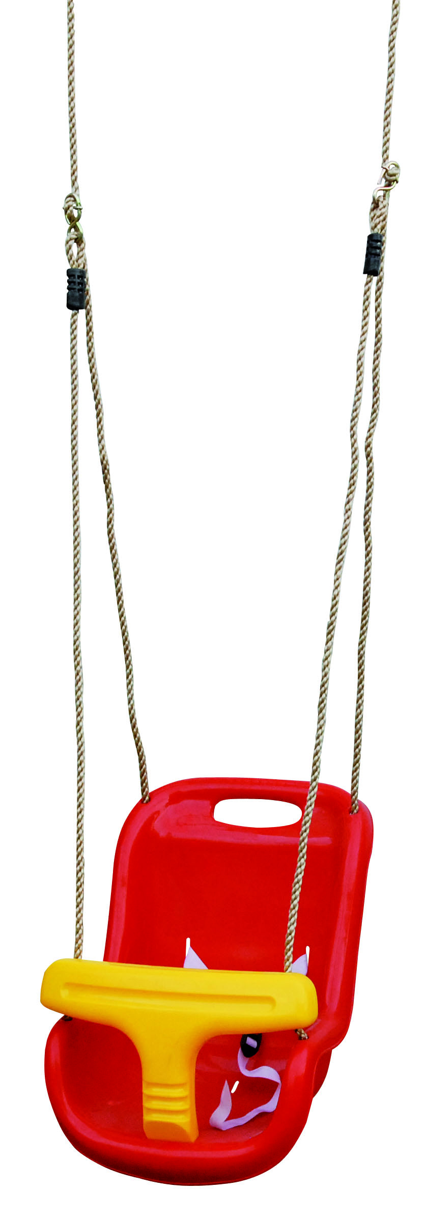 Babyzitje luxe rood/geel.