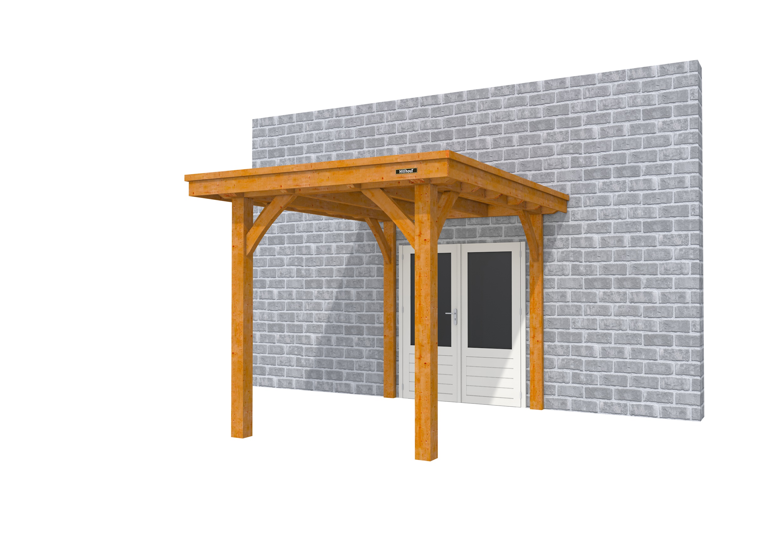 Buitenverblijf aan huis Excellent I, douglas, basismodel L/A, 207x299 cm, transparant gespoten.