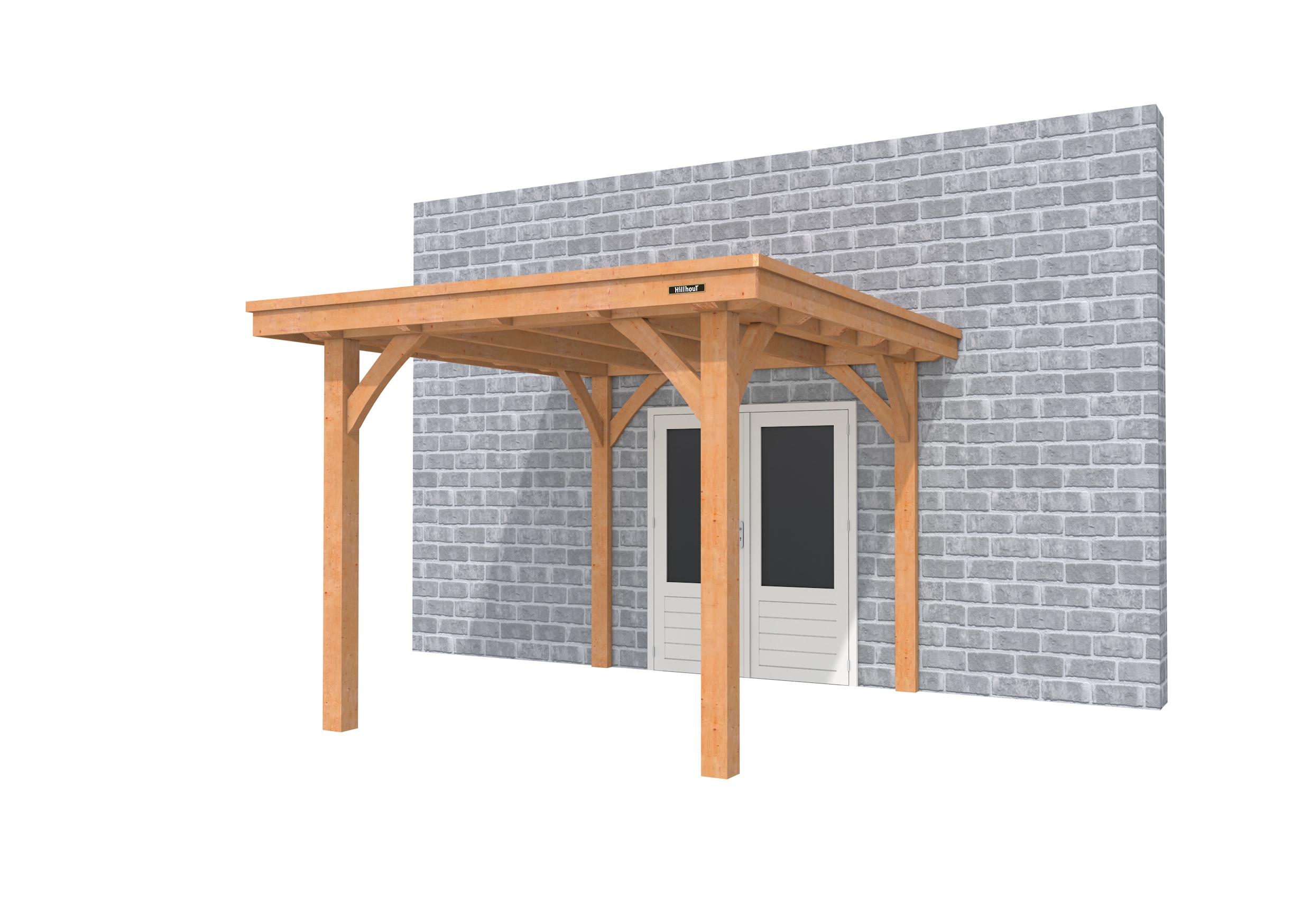 Buitenverblijf aan huis Excellent I, douglas, basismodel L/B, 257x299 cm, onbehandeld.