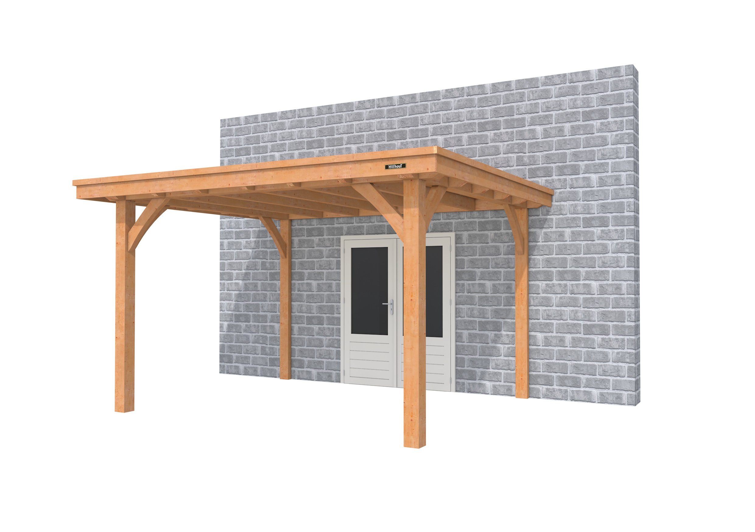 Buitenverblijf aan huis Excellent I, douglas, basismodel L/D, 357x299 cm, onbehandeld.