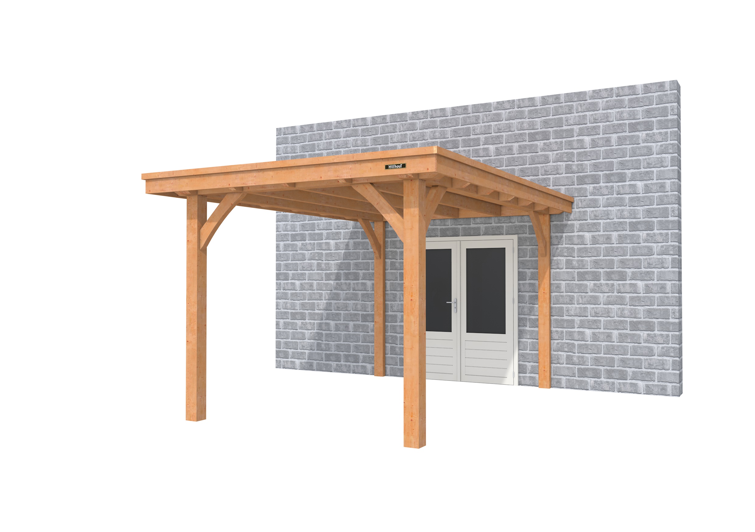 Buitenverblijf aan huis Excellent I, douglas, basismodel XXL/B, 257x392 cm, onbehandeld.