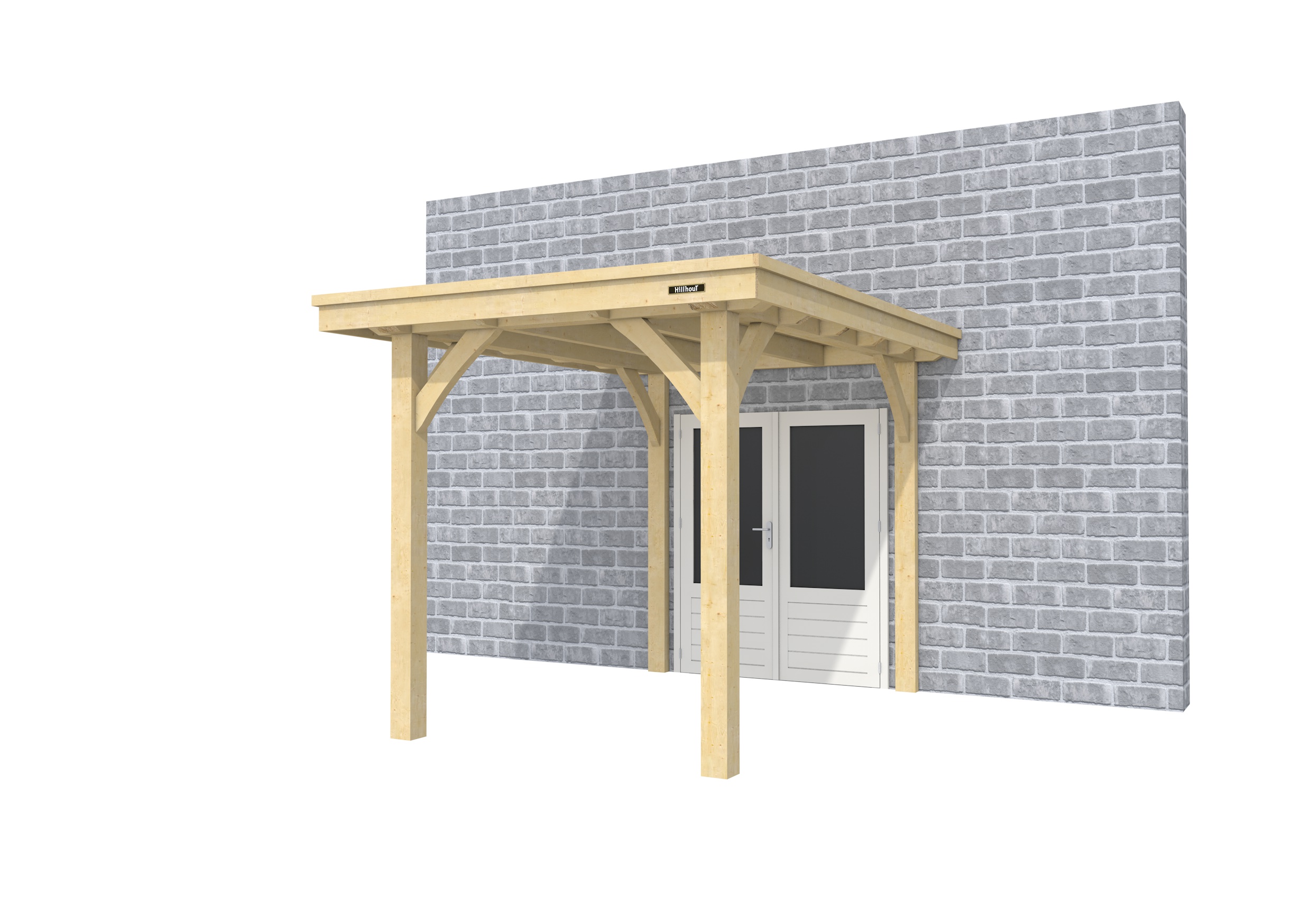 Buitenverblijf aan huis Excellent I, vuren, basismodel L/A, 207x299 cm, onbehandeld.