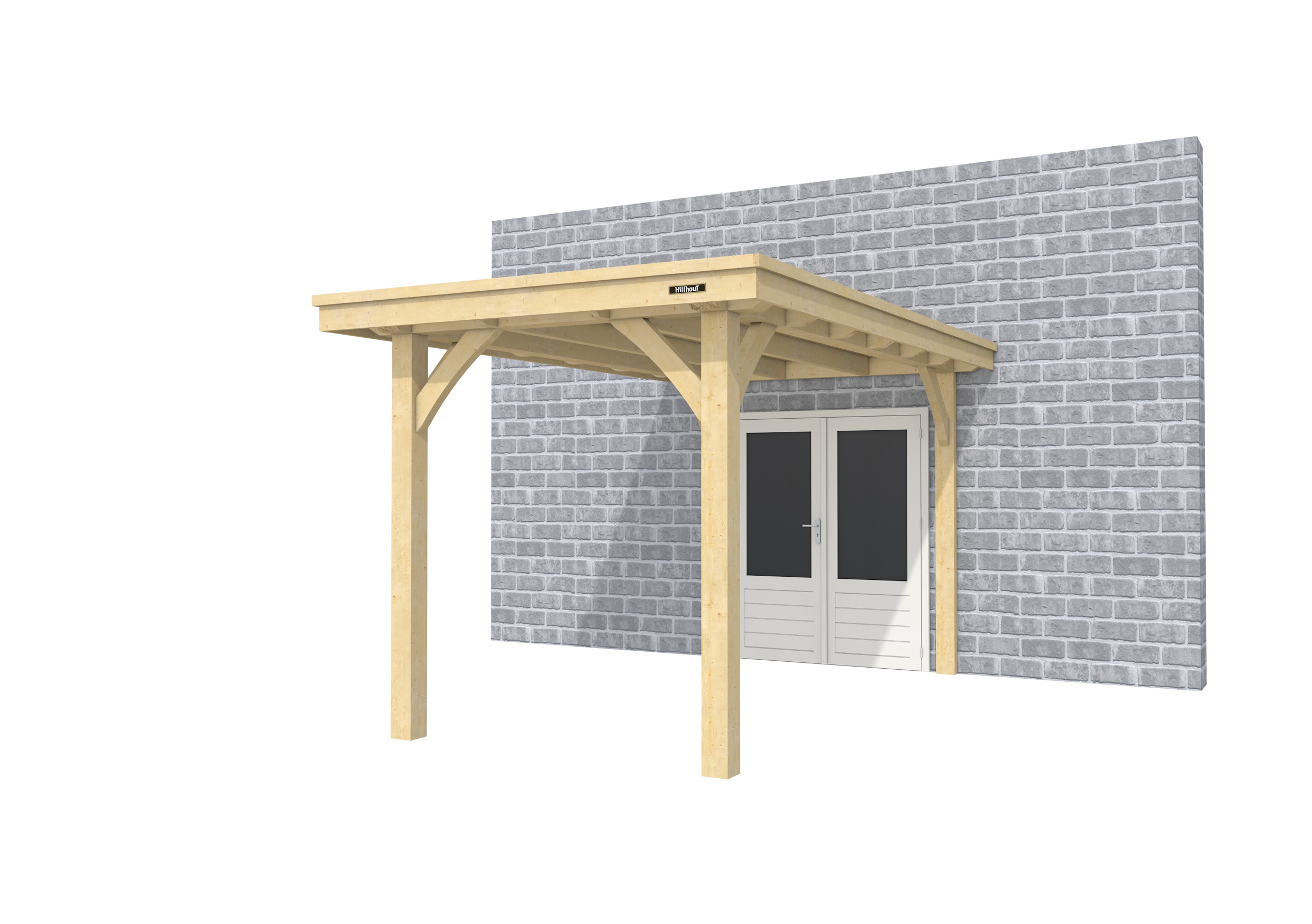 Buitenverblijf aan huis Excellent I, vuren, basismodel XXL/A, 207x392 cm, onbehandeld.