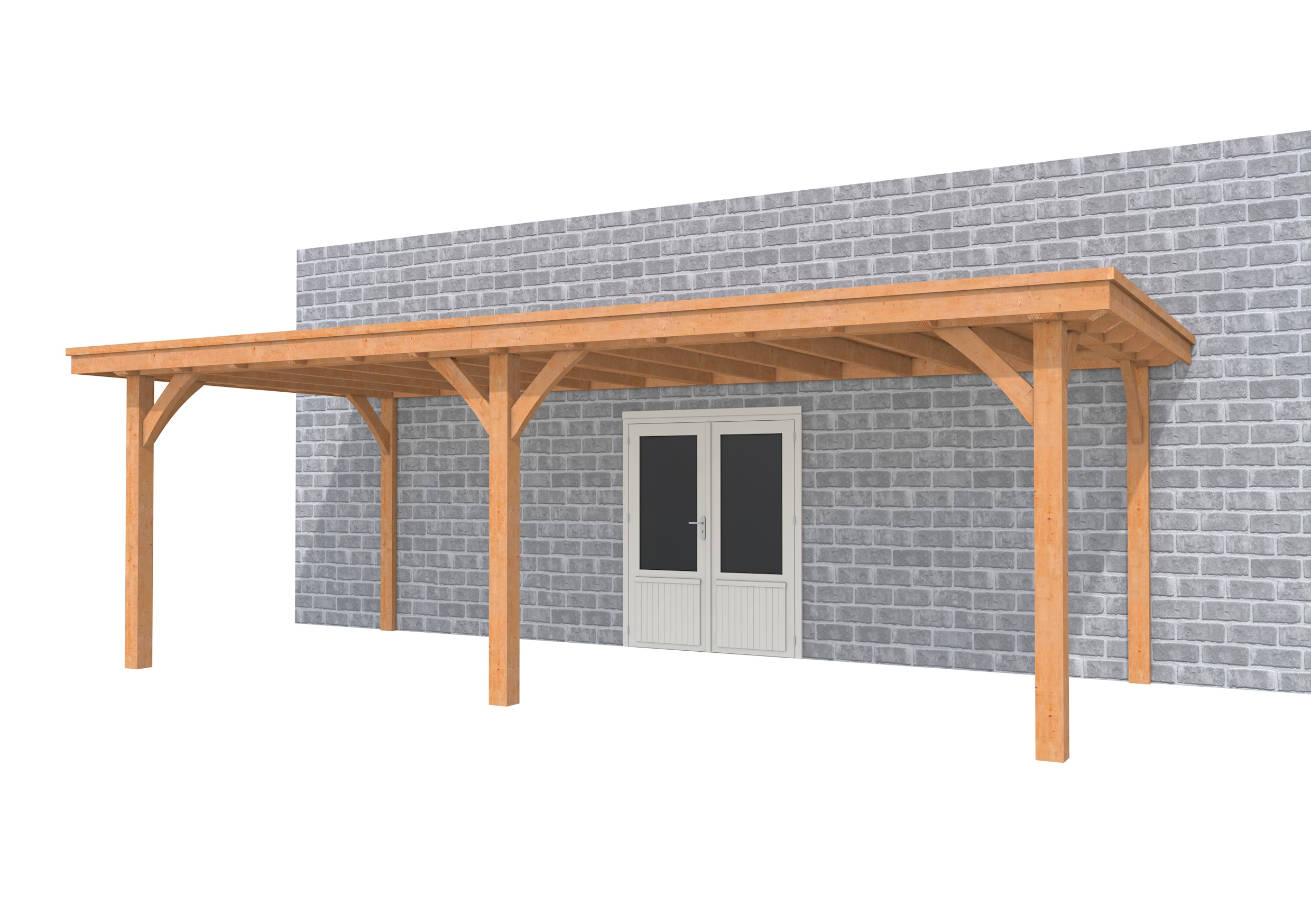 Buitenverblijf aan huis Excellent II, douglas, basismodel L/D, 699x299 cm, onbehandeld.