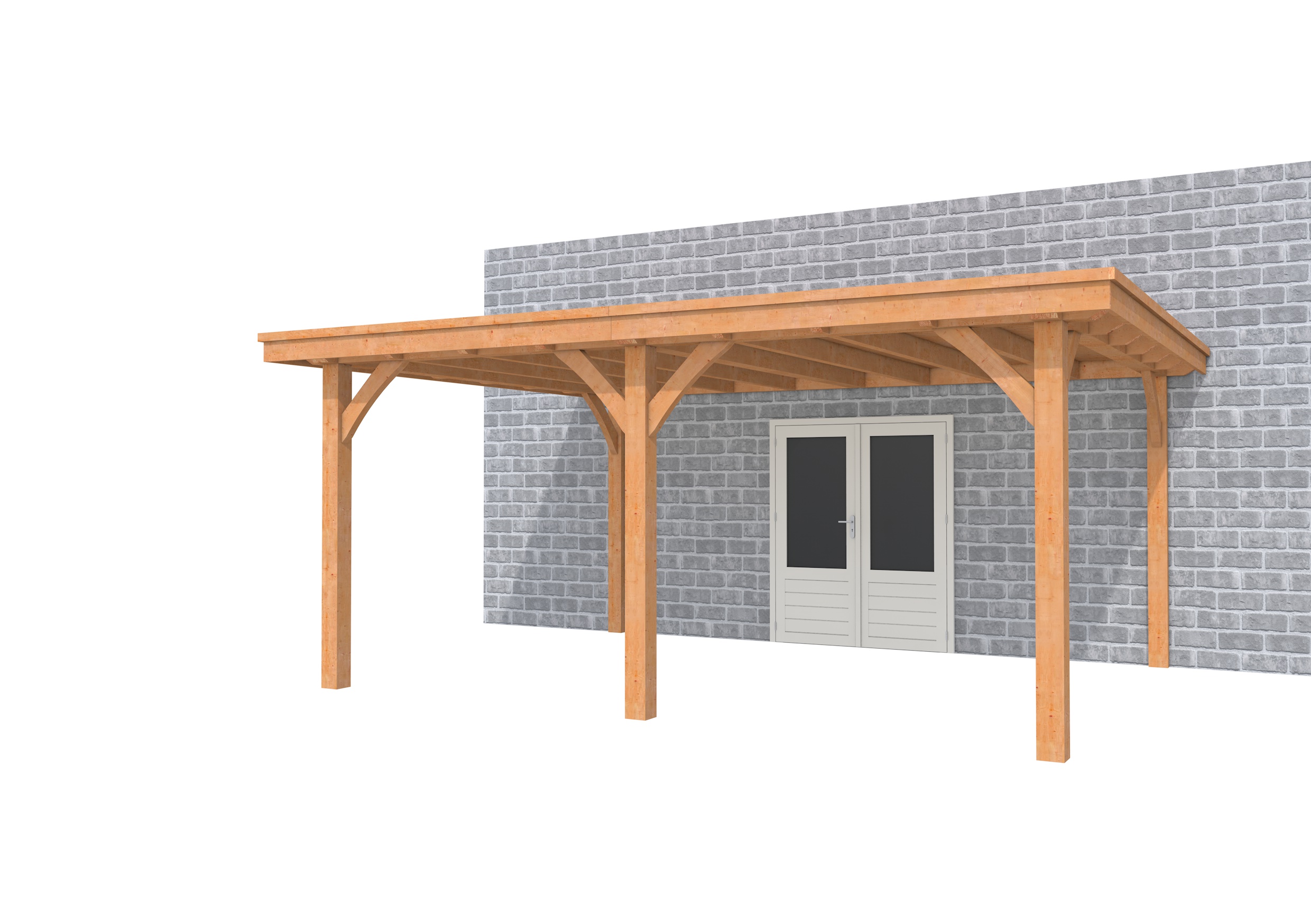 Buitenverblijf aan huis Excellent II, douglas, basismodel XXL/B, 499x392 cm, onbehandeld.