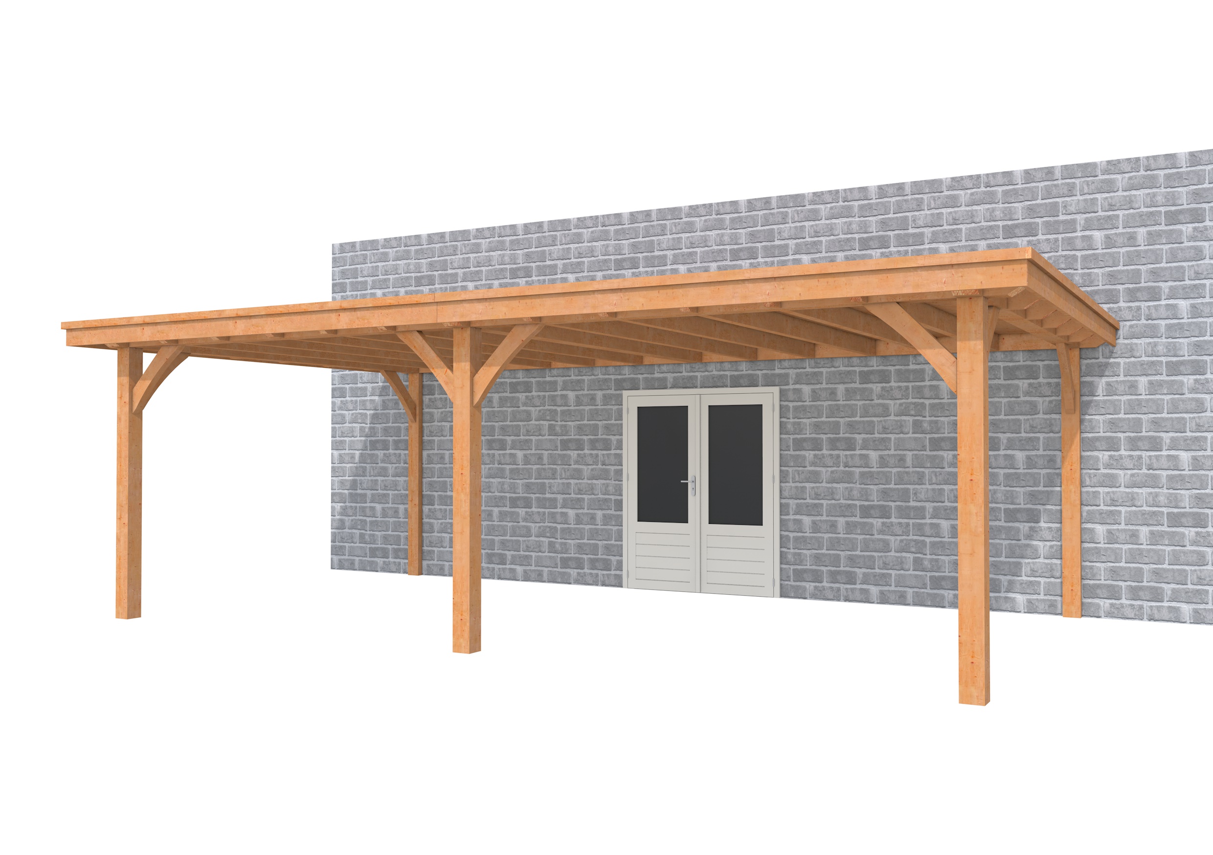 Buitenverblijf aan huis Excellent II, douglas, basismodel XXL/D, 699x392 cm, onbehandeld.