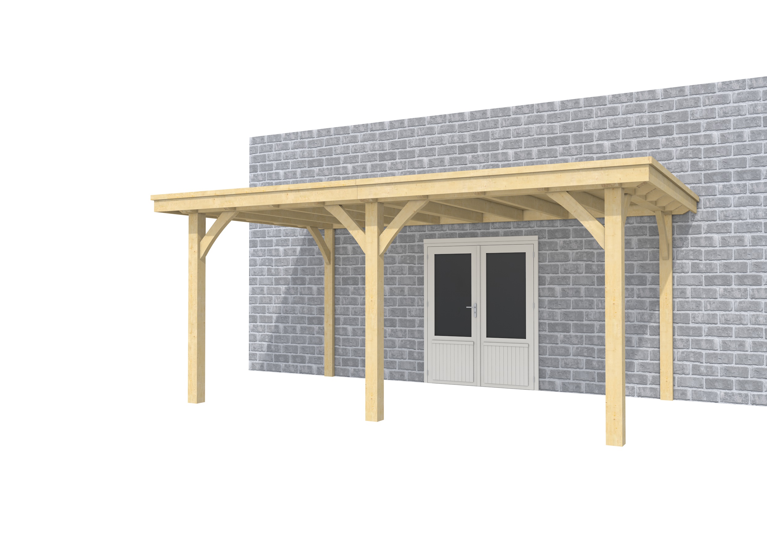 Buitenverblijf aan huis Excellent II, vuren, basismodel L/B, 499x299 cm, onbehandeld.