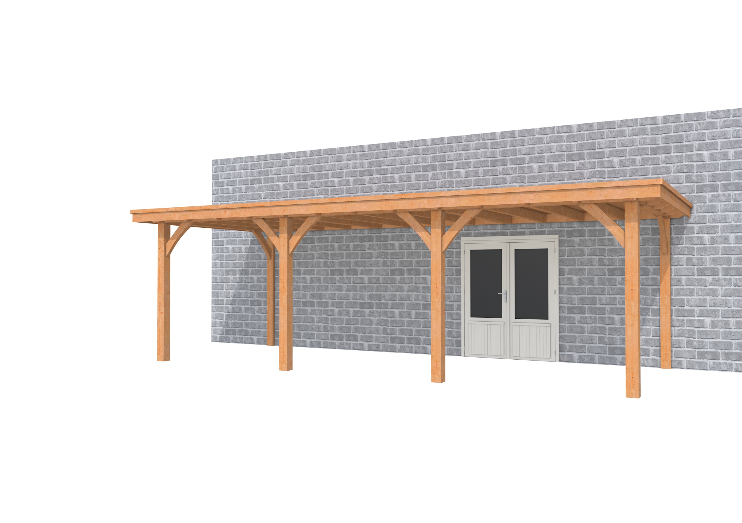 Buitenverblijf aan huis Excellent III, douglas, basismodel L/B, 742x299 cm, onbehandeld.