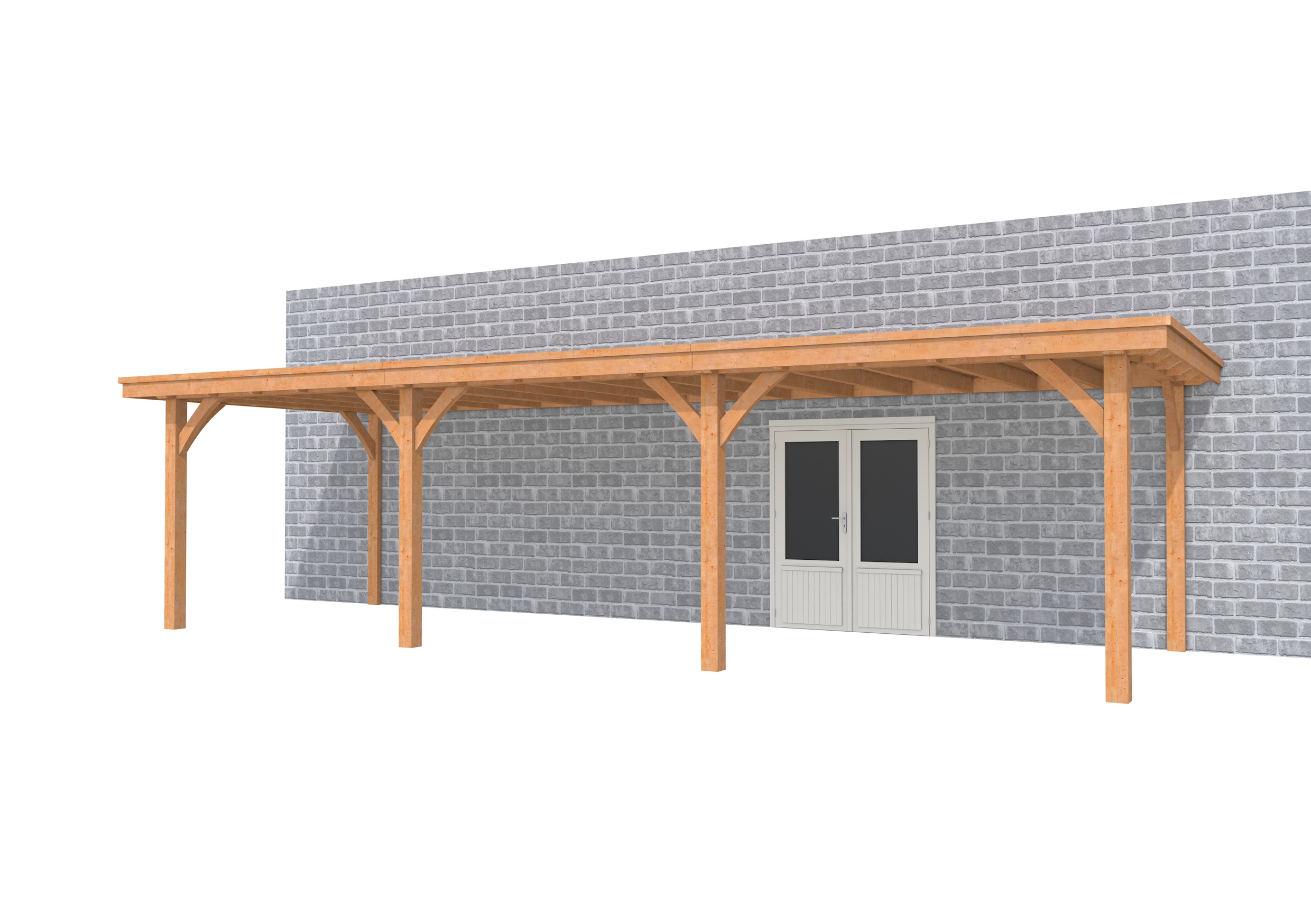 Buitenverblijf aan huis Excellent III, douglas, basismodel L/C, 892x299 cm, onbehandeld.