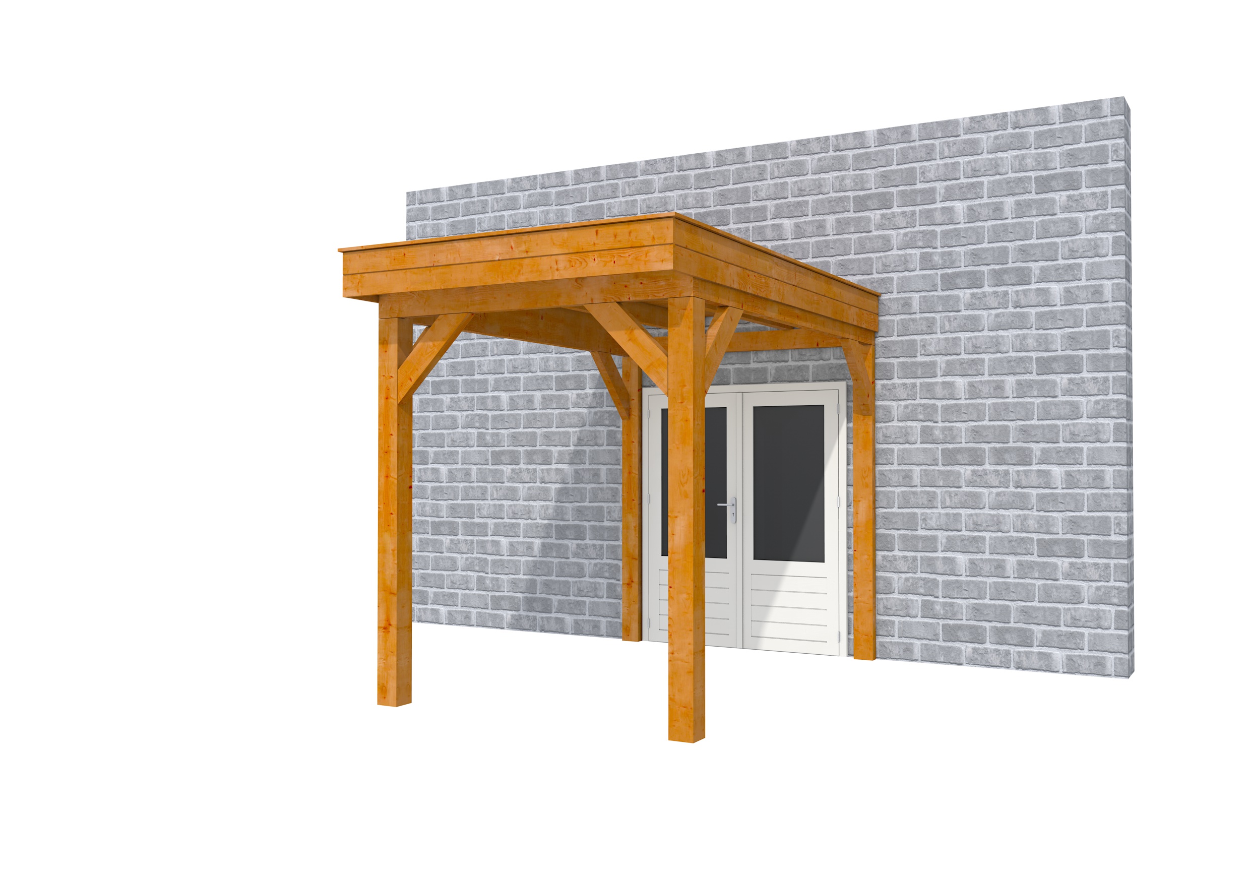 Buitenverblijf aan huis Premium I, douglas, basismodel L/A, 207x299 cm, transparant gespoten.