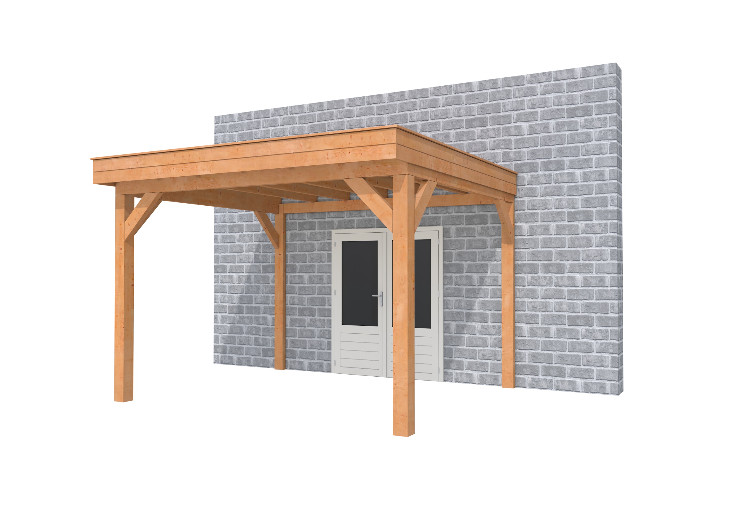 Buitenverblijf aan huis Premium I, douglas, basismodel L/D, 357x299 cm, onbehandeld.