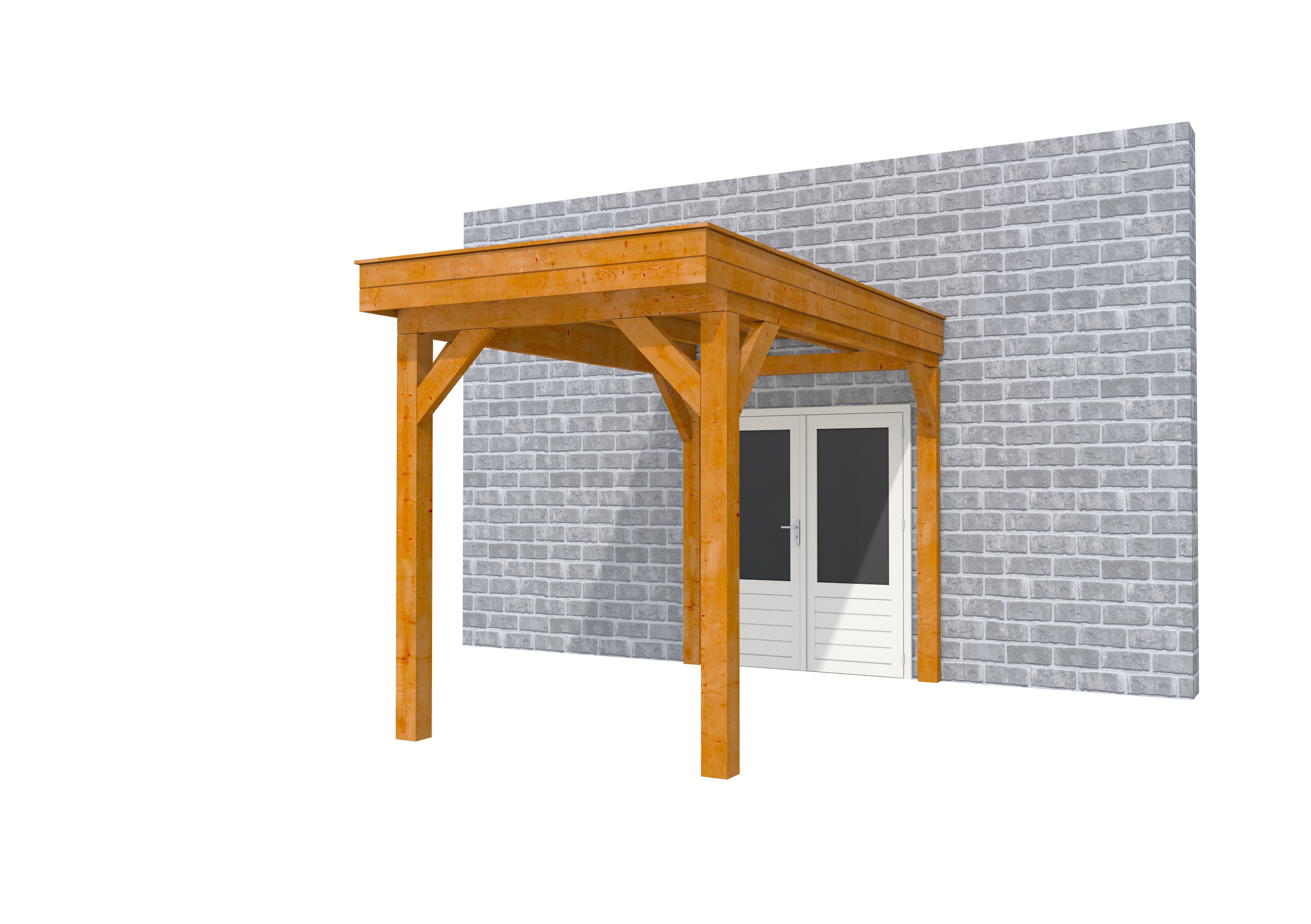 Buitenverblijf aan huis Premium I, douglas, basismodel XL/A, 207x349 cm, transparant gespoten.