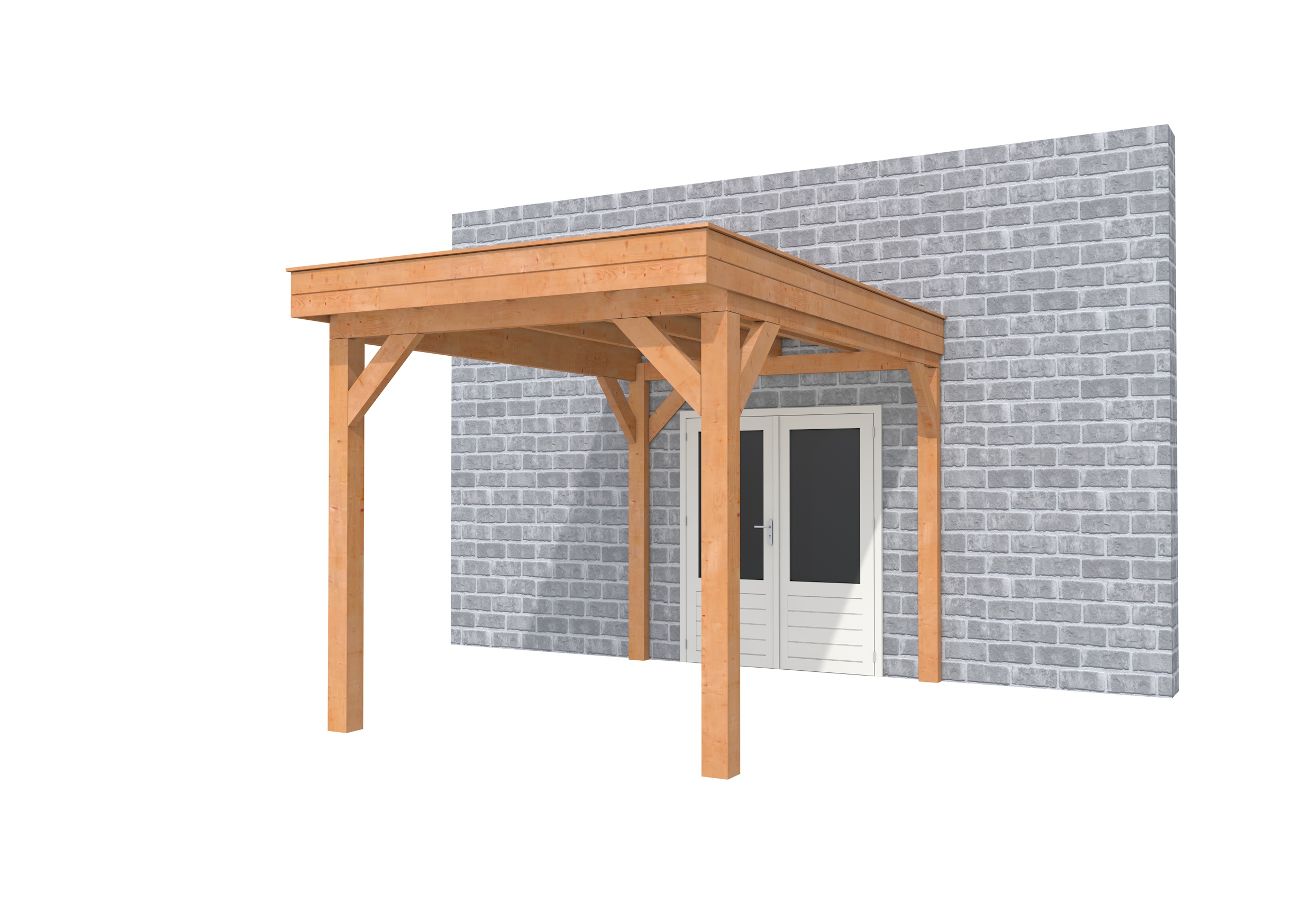 Buitenverblijf aan huis Premium I, douglas, basismodel XL/B, 257x349 cm, onbehandeld.