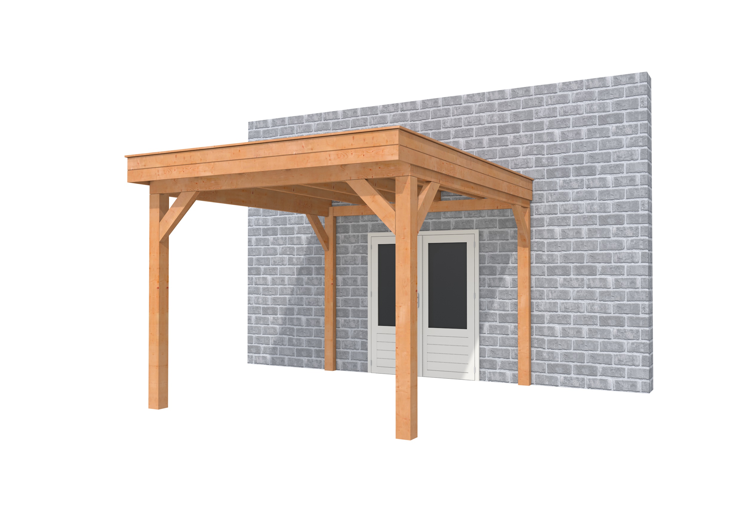 Buitenverblijf aan huis Premium I, douglas, basismodel XL/C, 307x349 cm, onbehandeld.