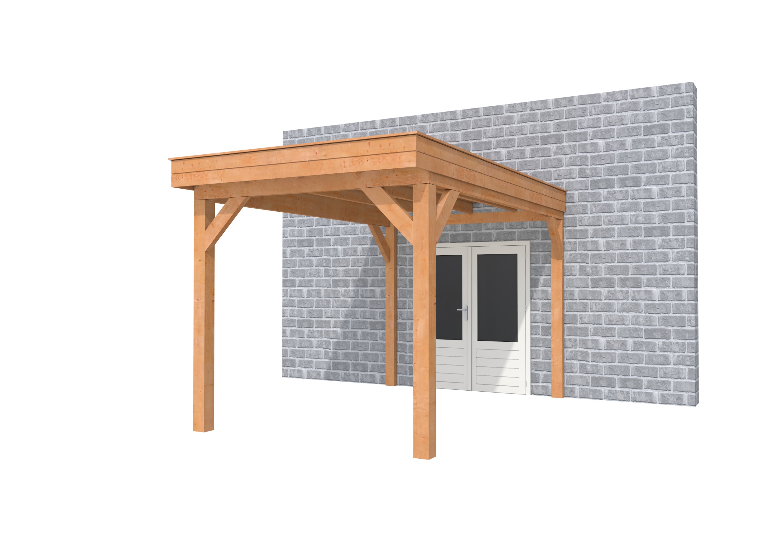 Buitenverblijf aan huis Premium I, douglas, basismodel XXL/B, 257x392 cm, onbehandeld.