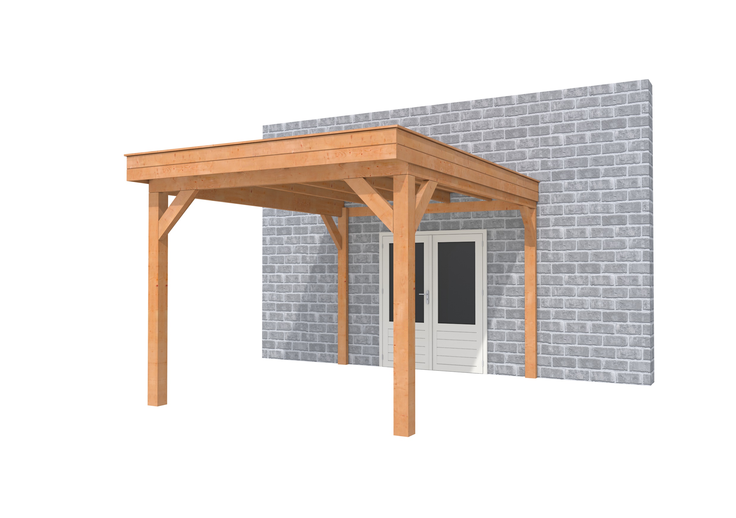 Buitenverblijf aan huis Premium I, douglas, basismodel XXL/C, 307x392 cm, onbehandeld.