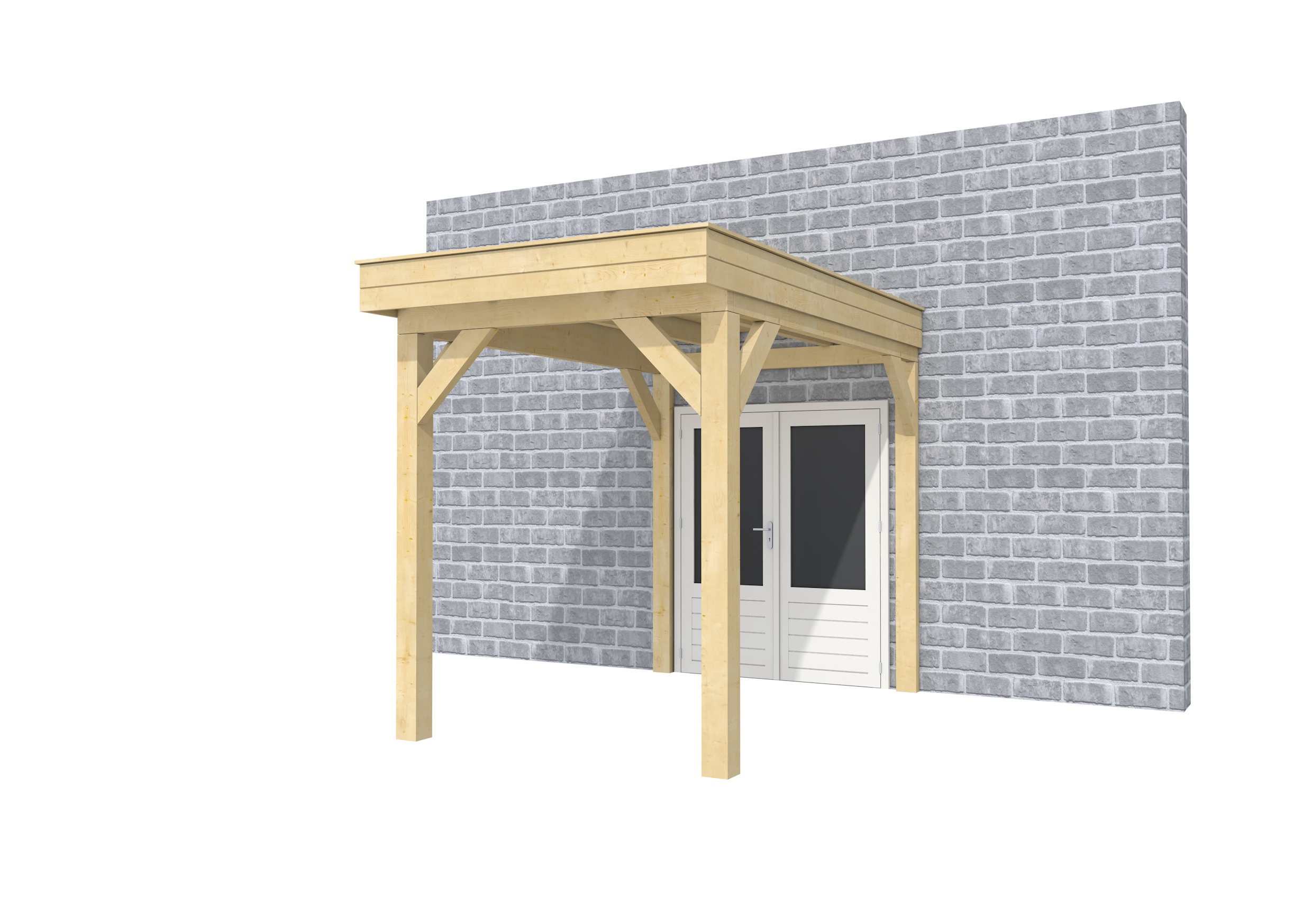 Buitenverblijf aan huis Premium I, vuren, basismodel L/A, 207x299 cm, onbehandeld.