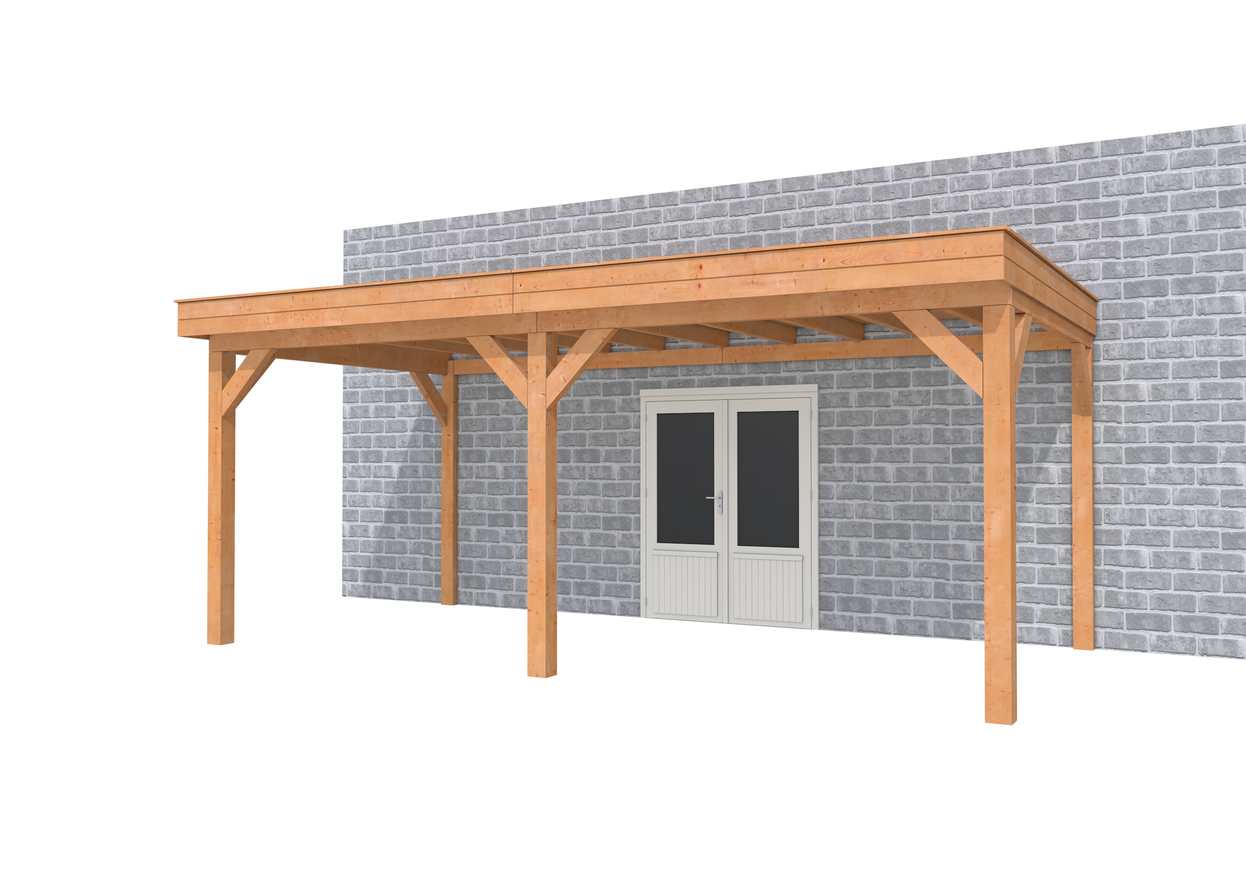 Buitenverblijf aan huis Premium II, douglas, basismodel L/C, 599x299 cm, onbehandeld.