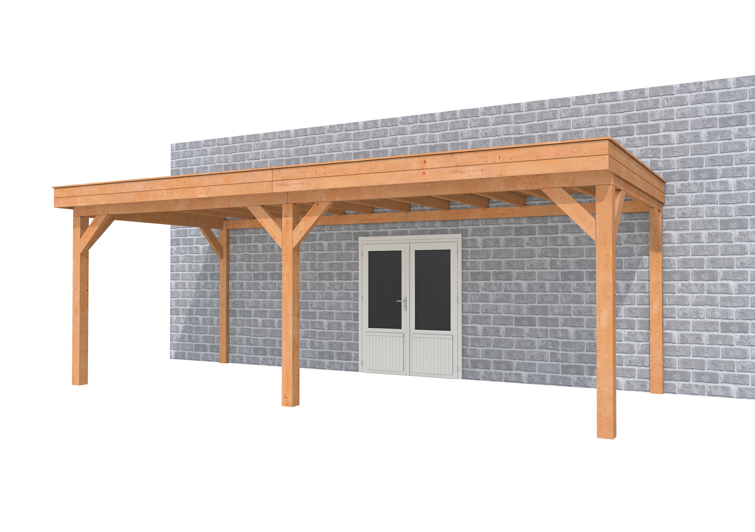Buitenverblijf aan huis Premium II, douglas, basismodel L/D, 699x299 cm, onbehandeld.