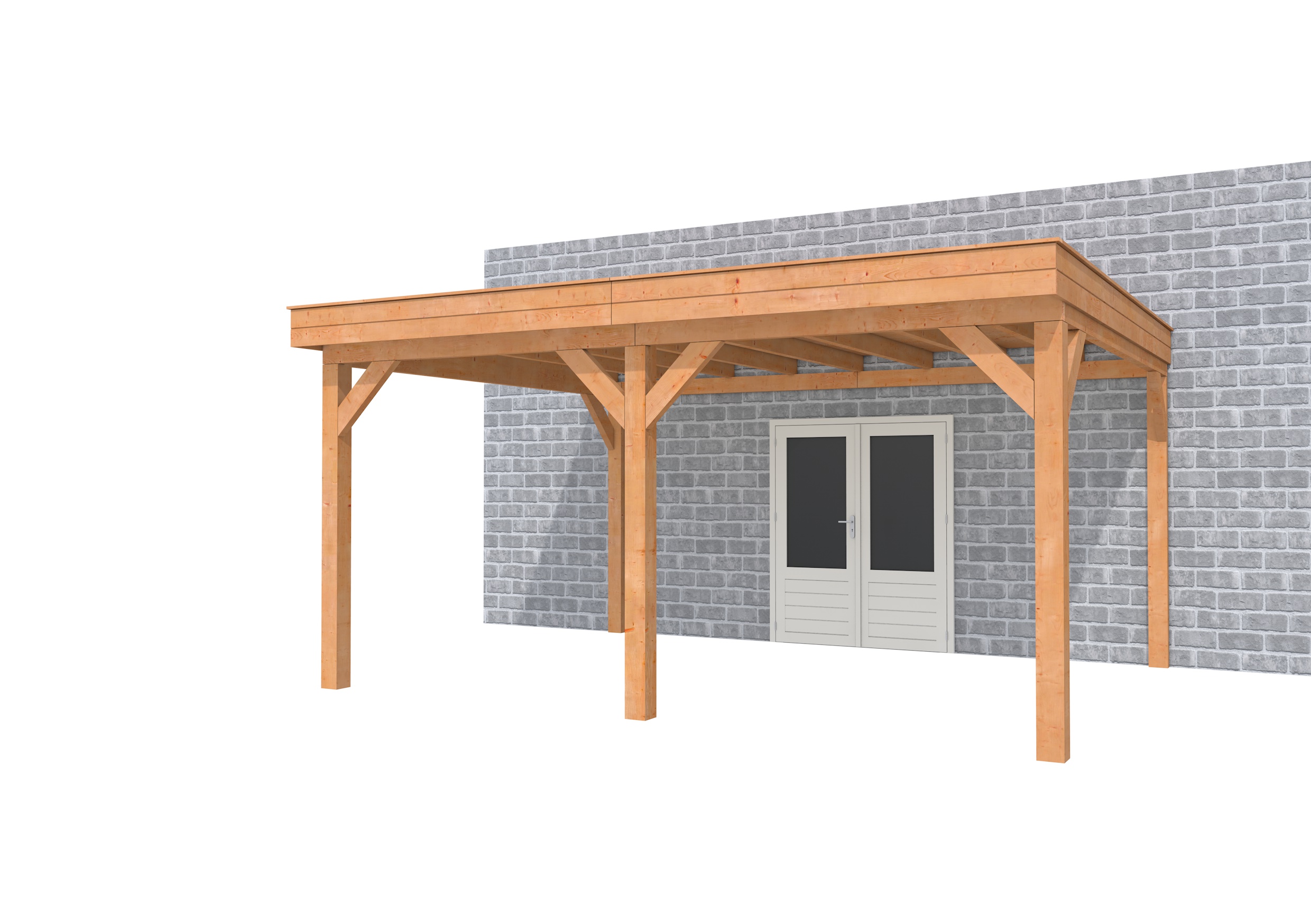 Buitenverblijf aan huis Premium II, douglas, basismodel XXL/B, 499x392 cm, onbehandeld.