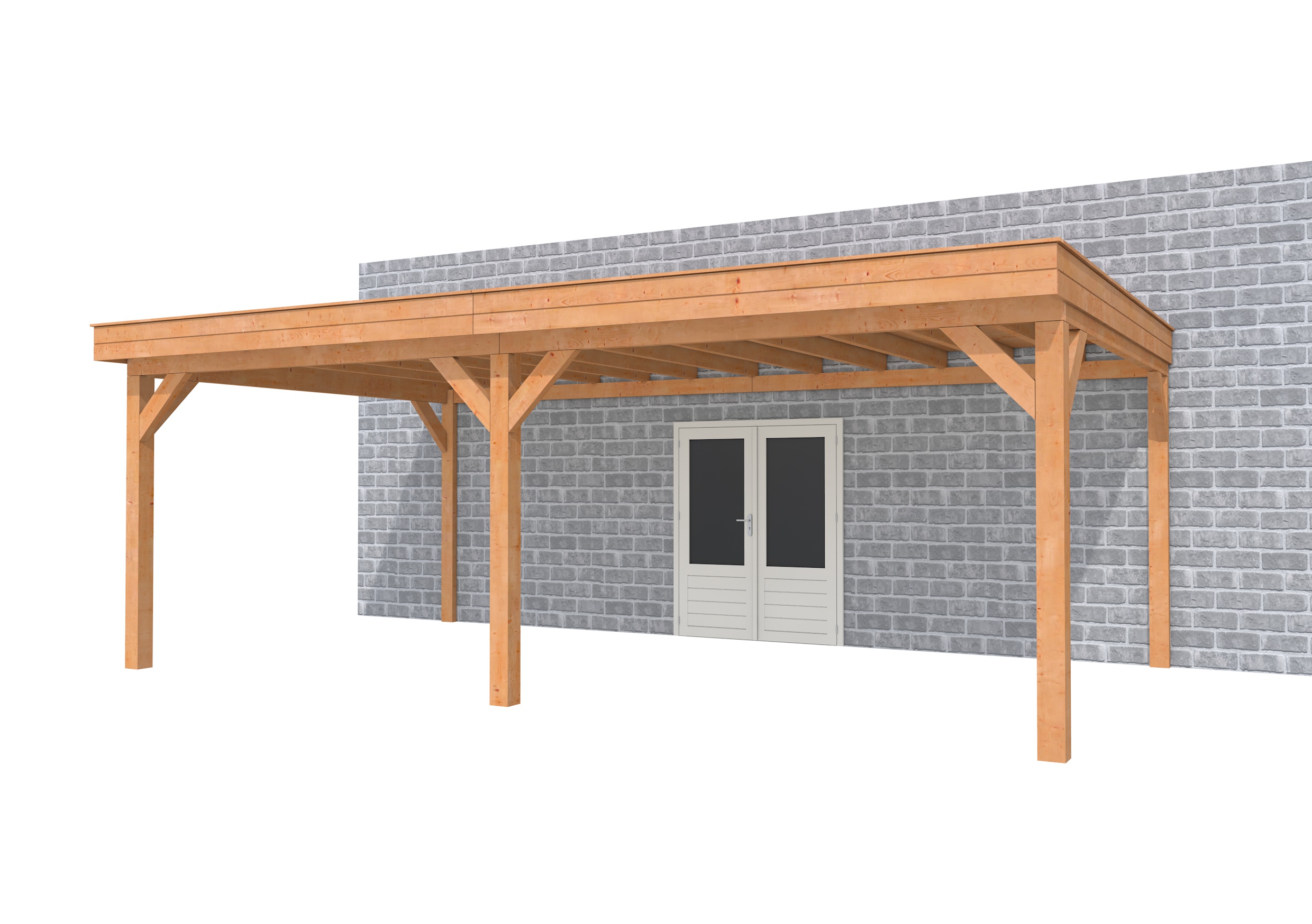 Buitenverblijf aan huis Premium II, douglas, basismodel XXL/D, 699x392 cm, onbehandeld.