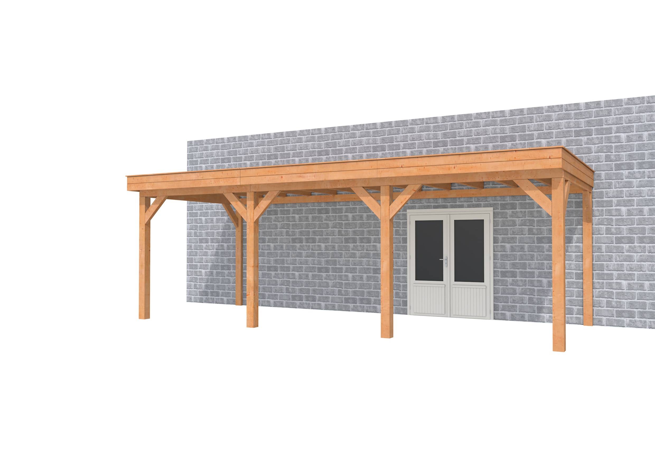 Buitenverblijf aan huis Premium III, douglas, basismodel L/B, 742x299 cm, onbehandeld.