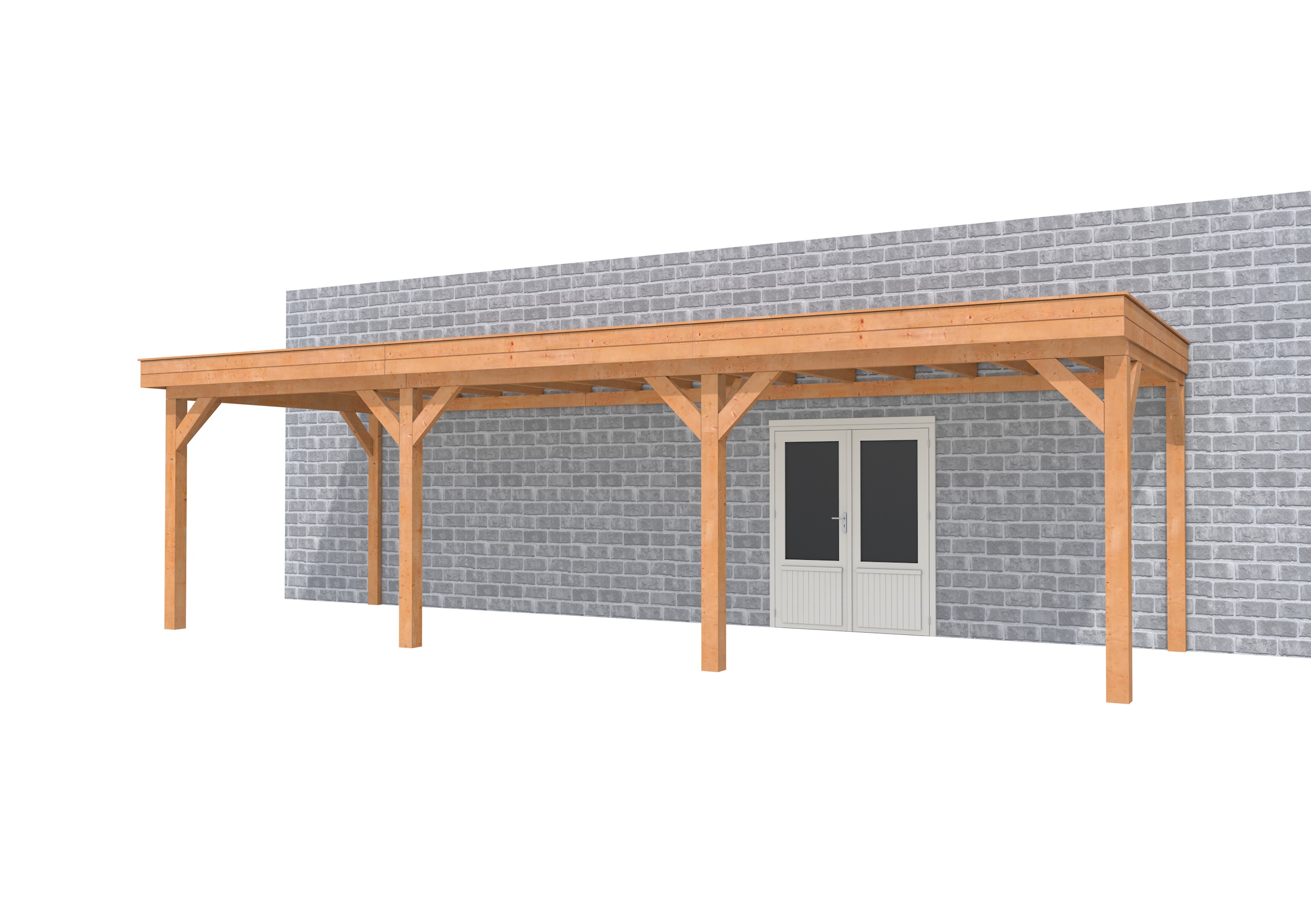 Buitenverblijf aan huis Premium III, douglas, basismodel L/C, 892x299 cm, onbehandeld.