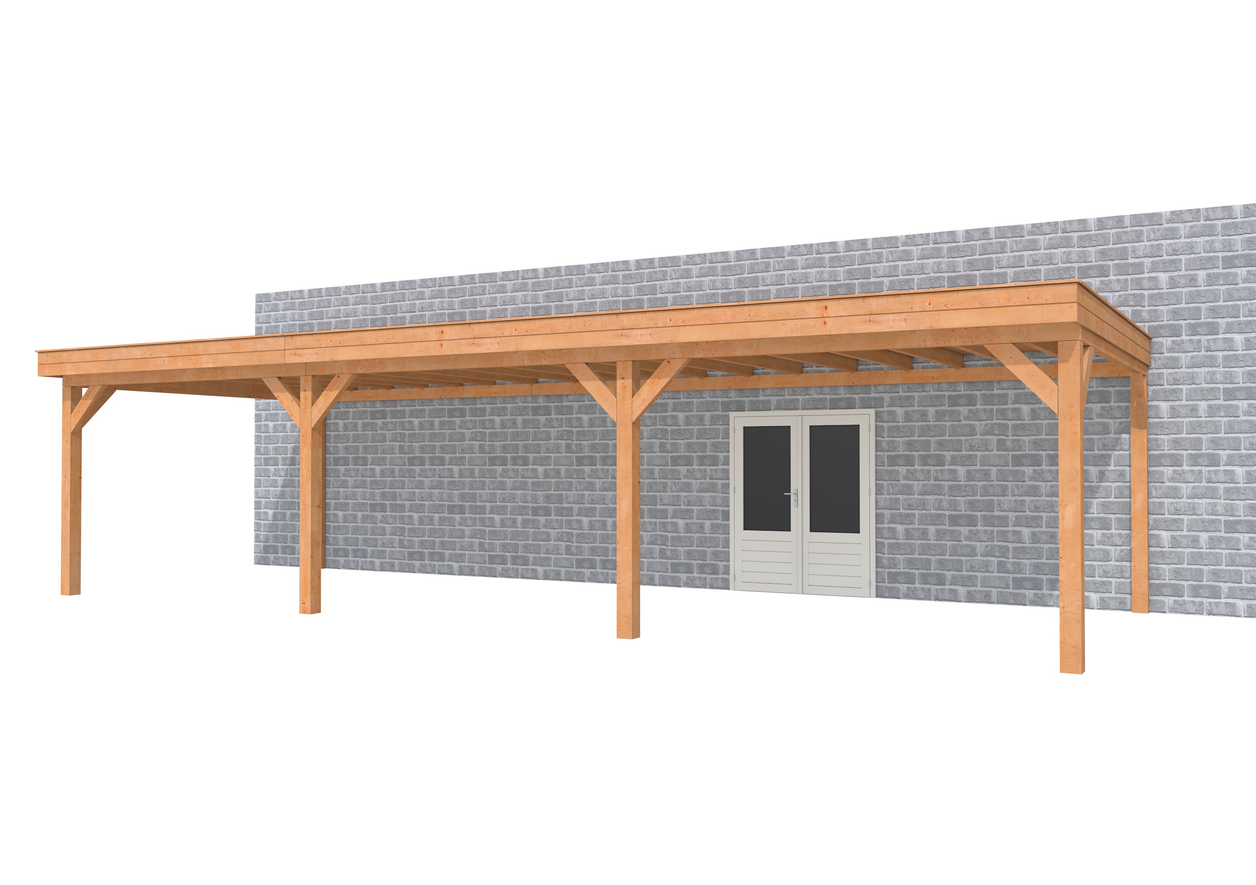 Buitenverblijf aan huis Premium III, douglas, basismodel XXL/D, 1042x392 cm, onbehandeld.