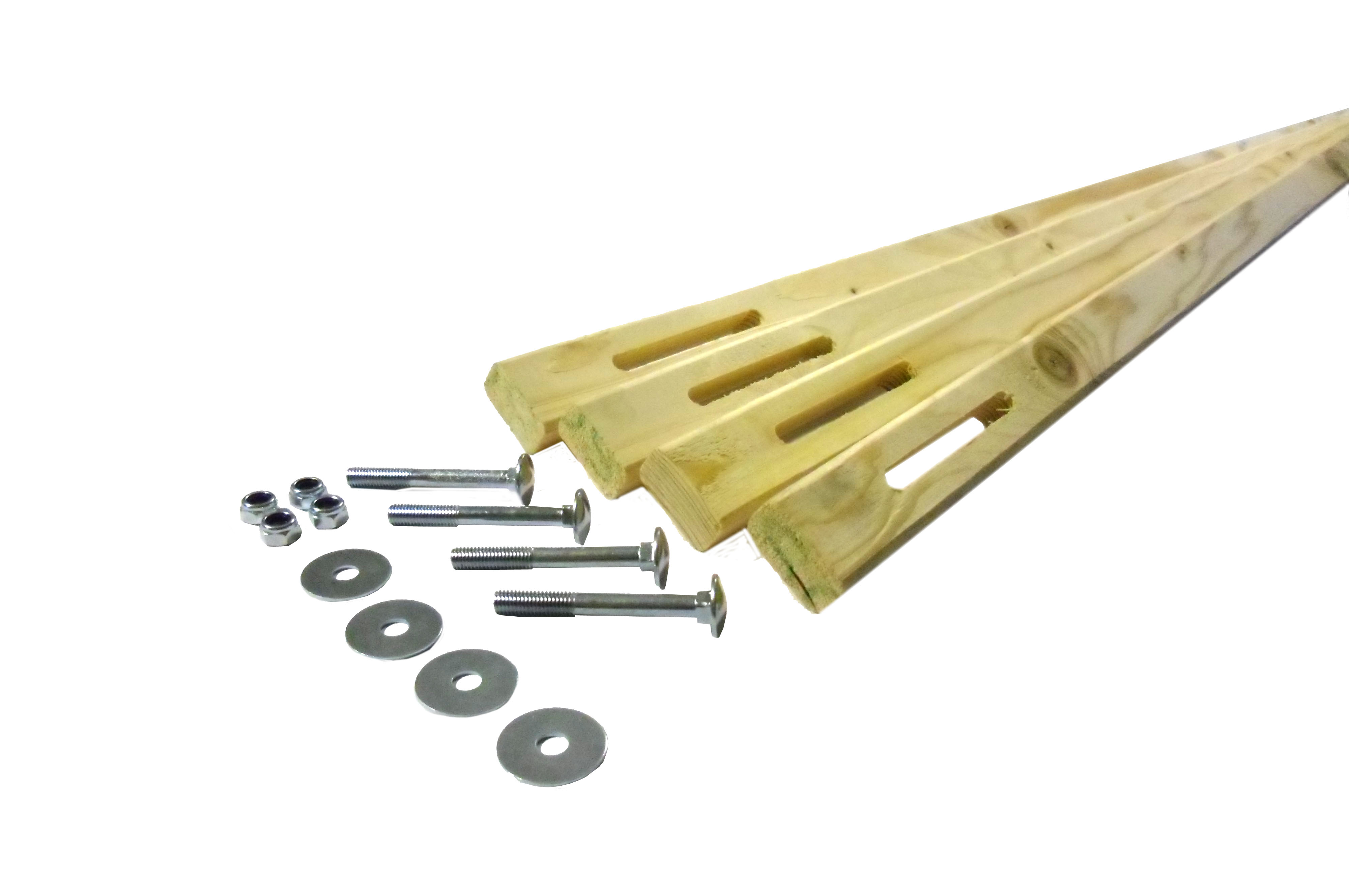 Dakverankeringsset t.b.v. 28 mm en 44 mm blokhutten.