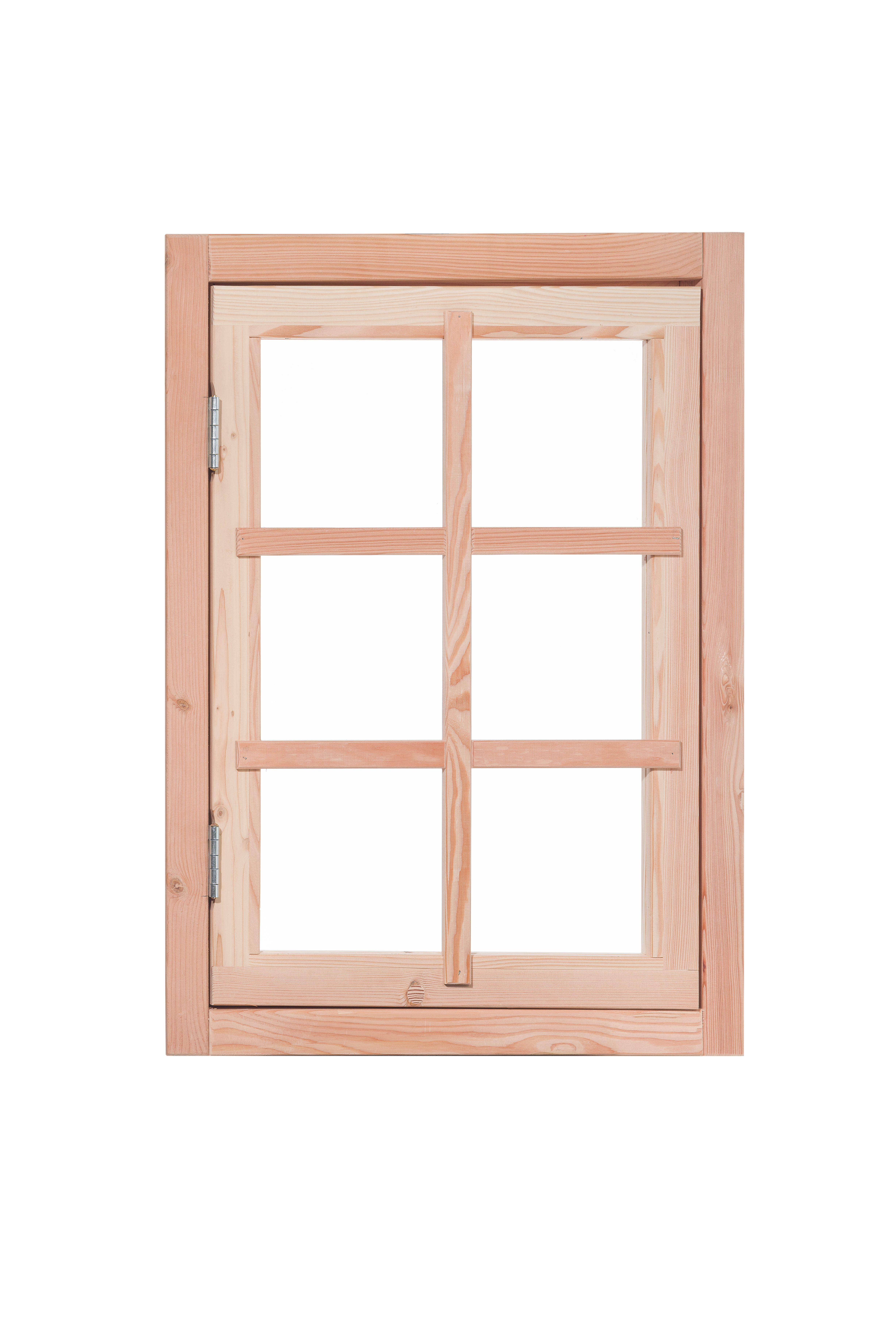 Douglas 6-ruits uitzetraam, 89,8 x 70,3 cm, transparant gespoten.