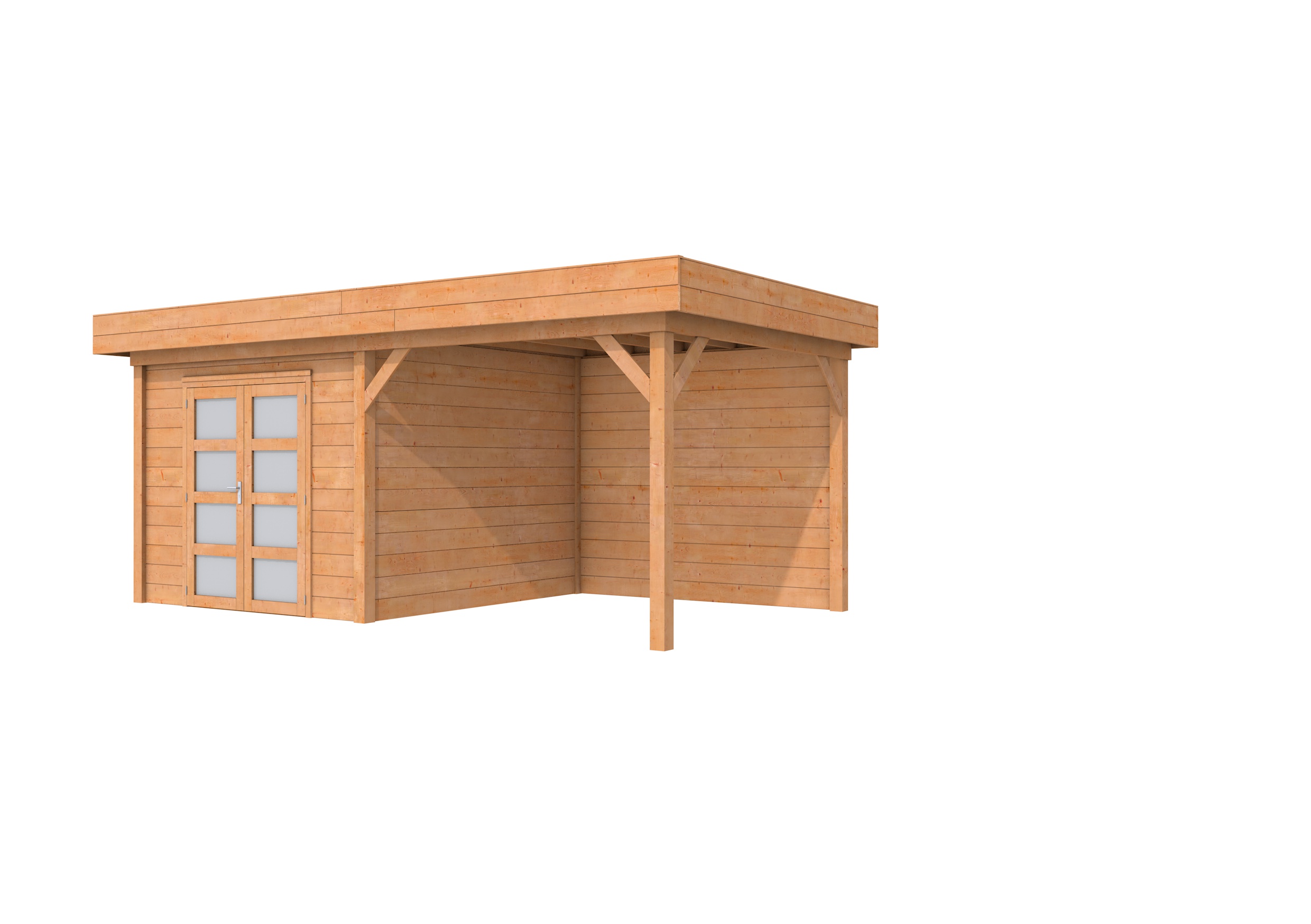 Topvision tuinhuis met zijluifel