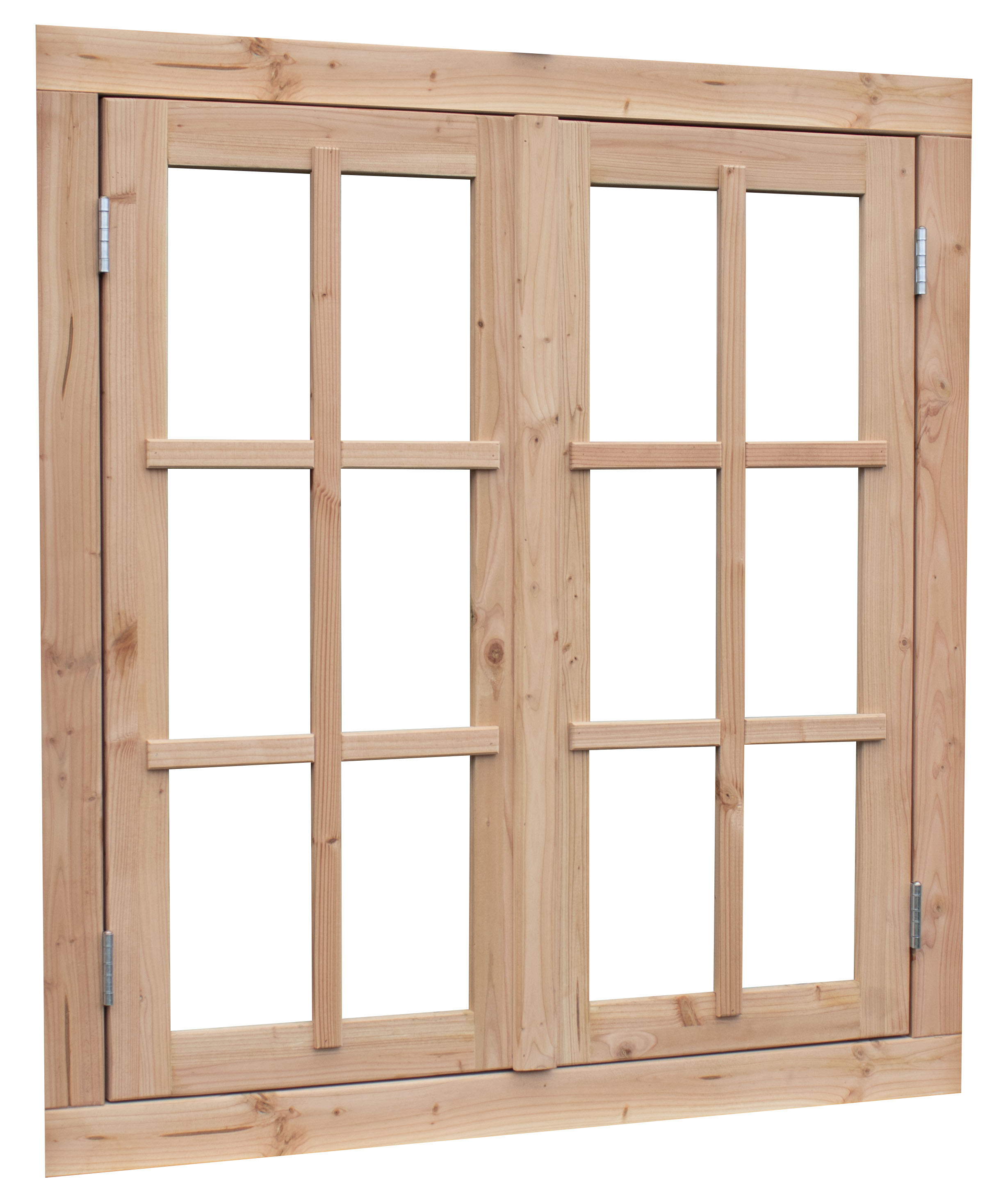 Douglas dubbel uitzetraam Prestige met dubbelglas, 112 x 120,5 cm, onbehandeld.