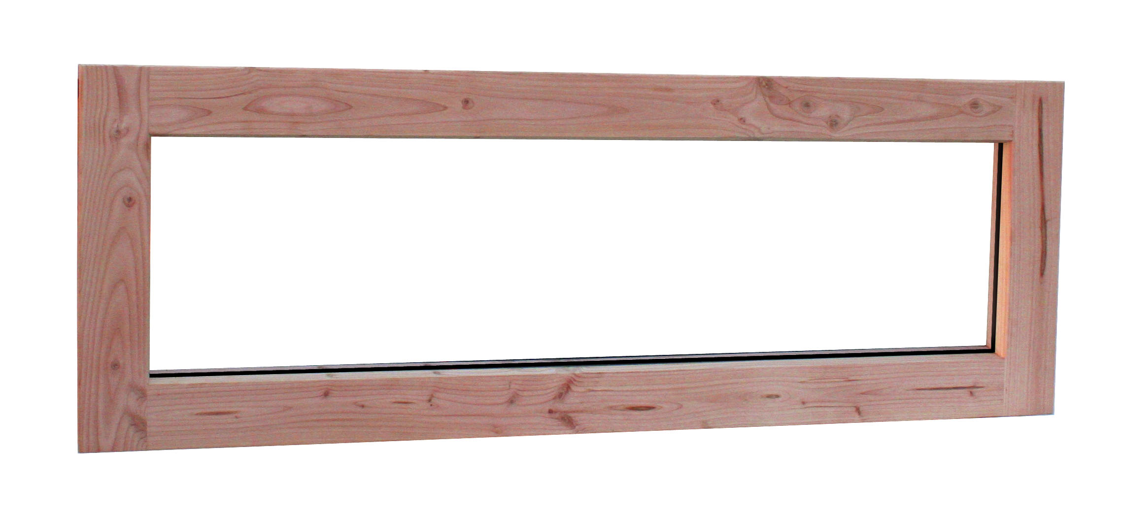 Douglas vast raam (zijlicht) Prestige met dubbelglas, 138,4 x 48,4 cm, onbehandeld.