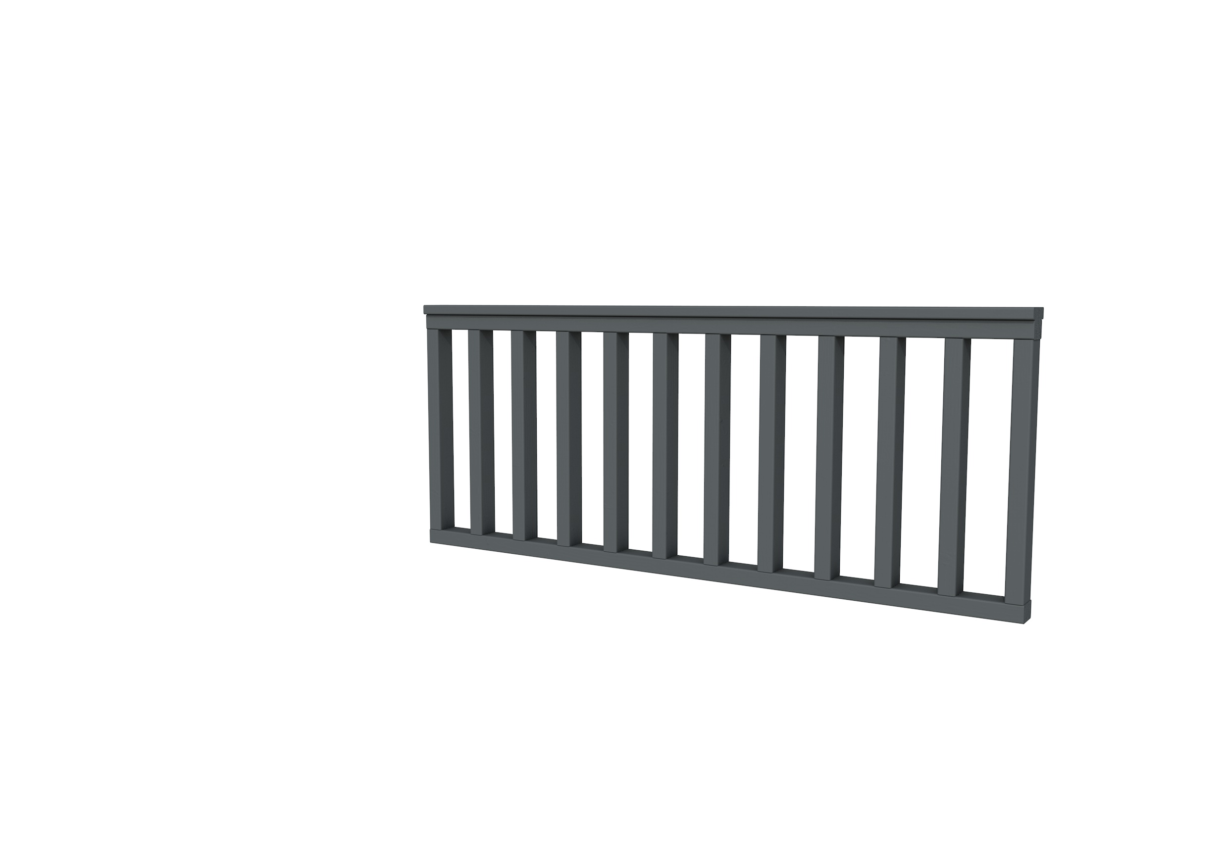 Hekwerk recht vuren type A, 178,5 x 73 cm, antraciet gespoten.