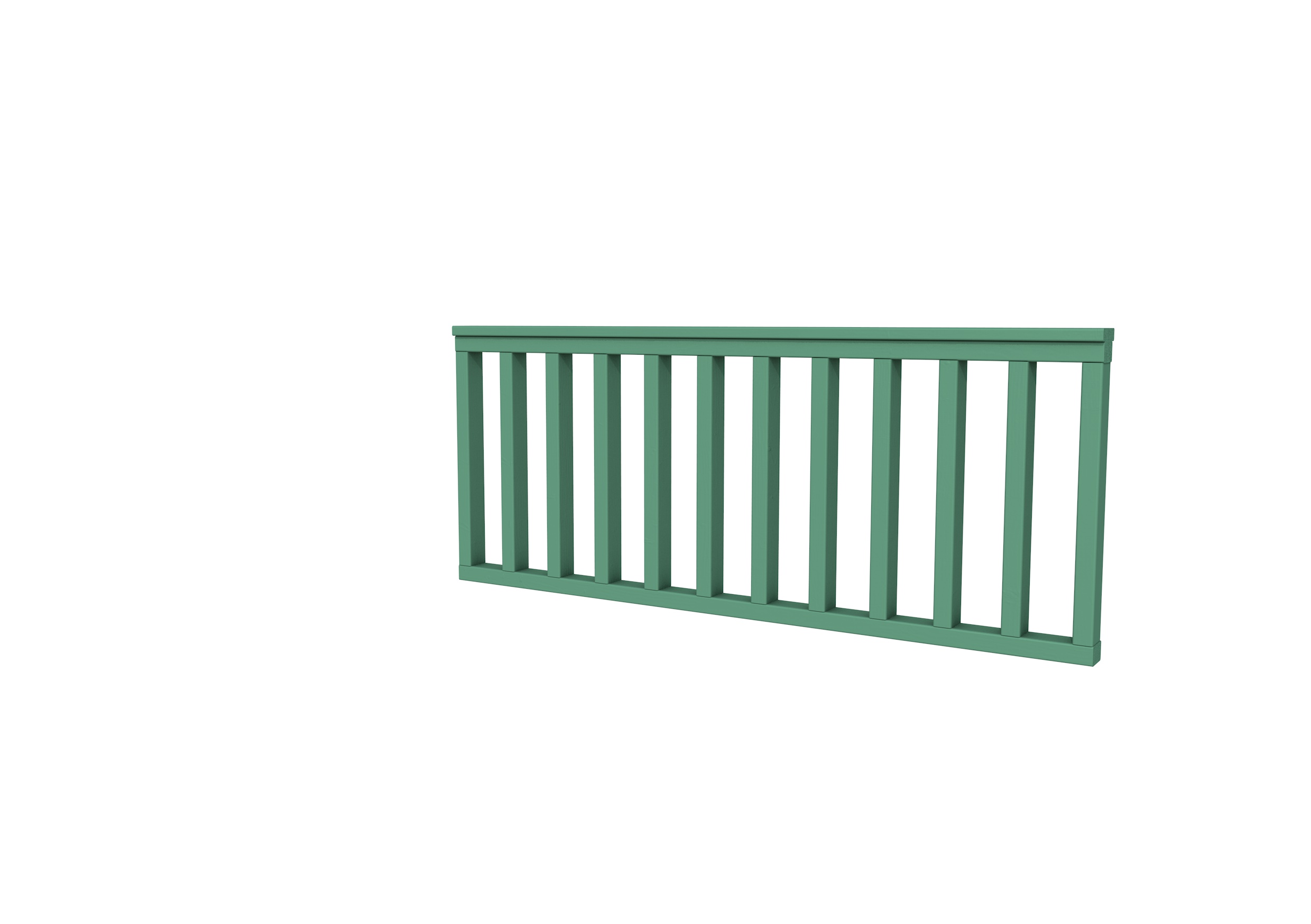 Hekwerk recht vuren type A, 178,5 x 73 cm, jungle groen gespoten.