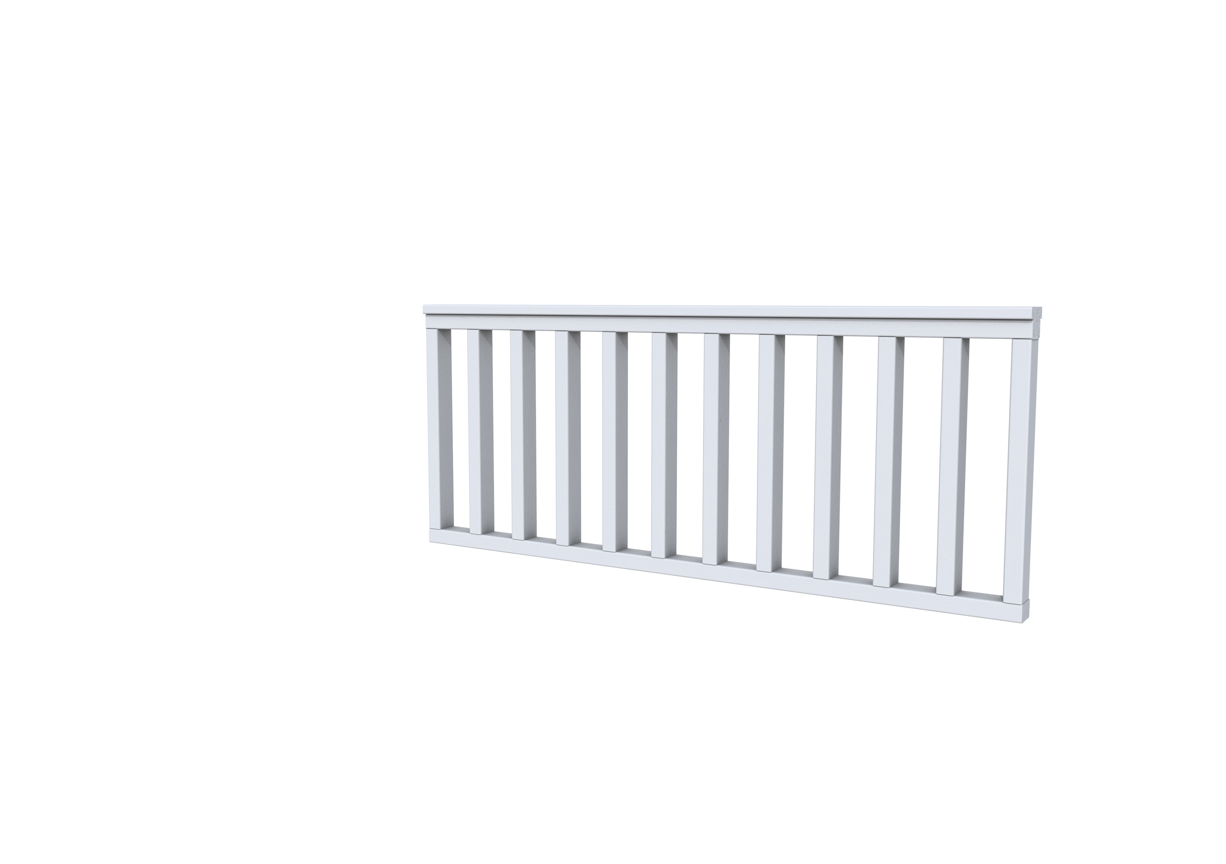 Hekwerk recht vuren type A, 178,5 x 73 cm, lichtgrijs gespoten.