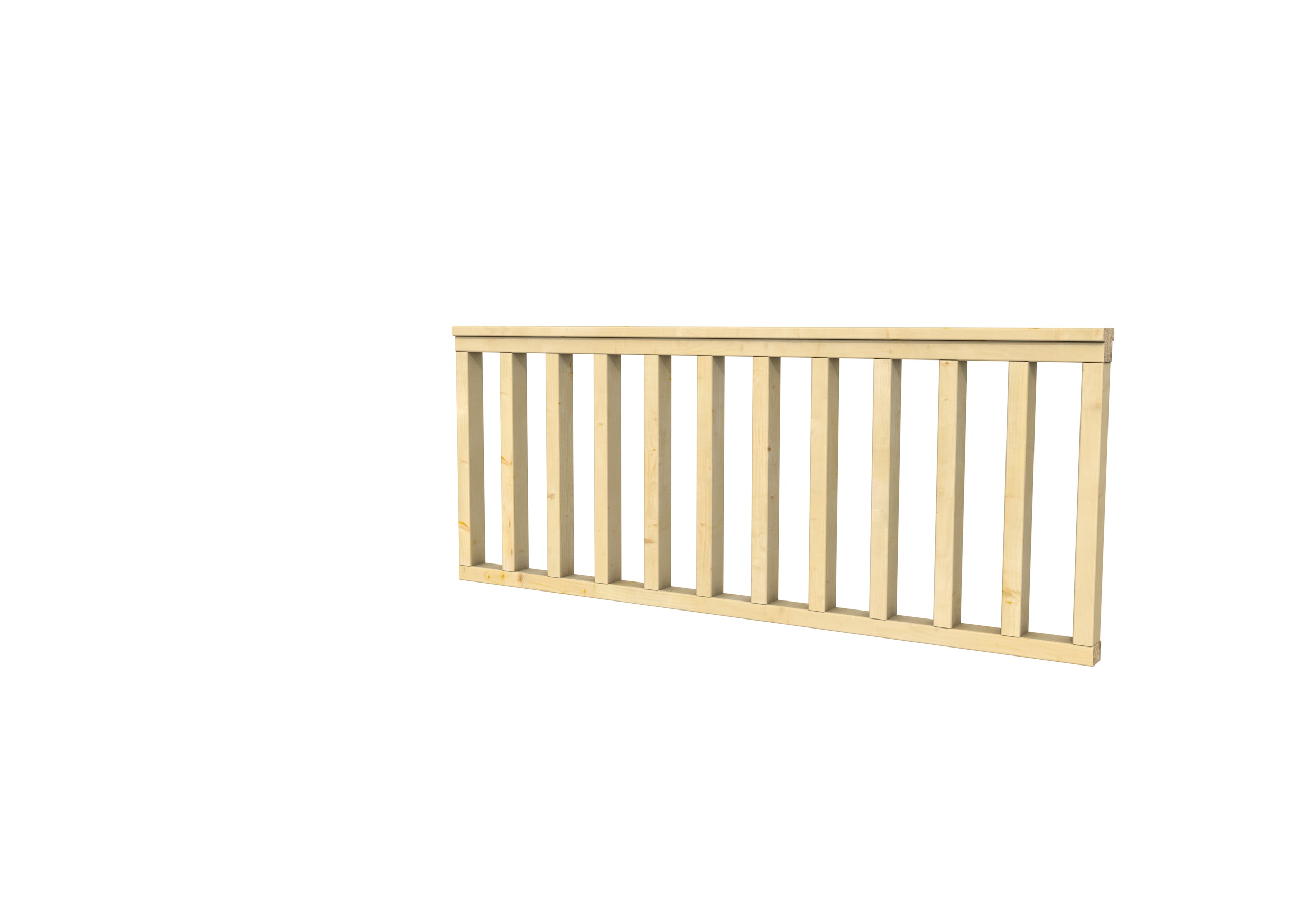 Hekwerk recht vuren type A, 178,5 x 73 cm, onbehandeld.