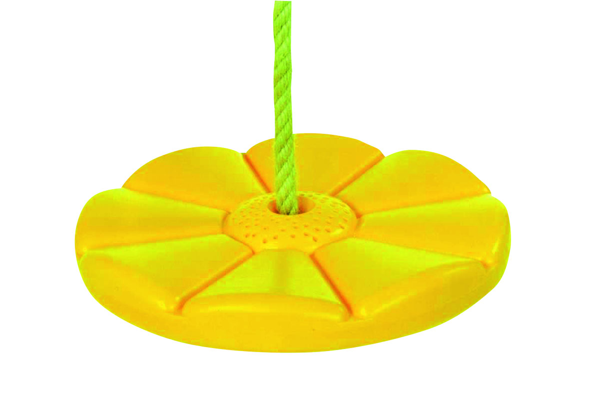 Schotelschommel kunststof, geel.