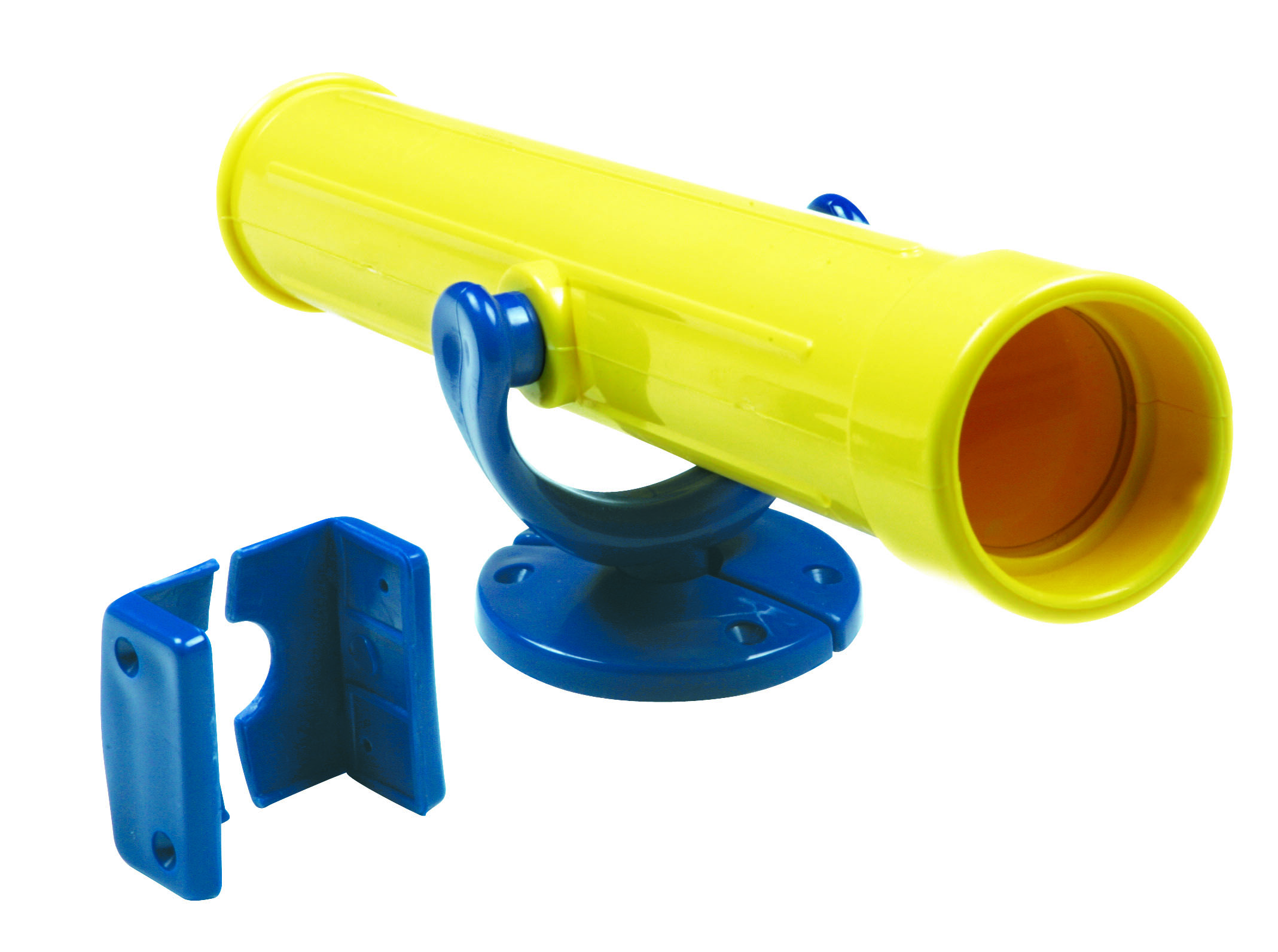 Telescoop kunststof, geel.