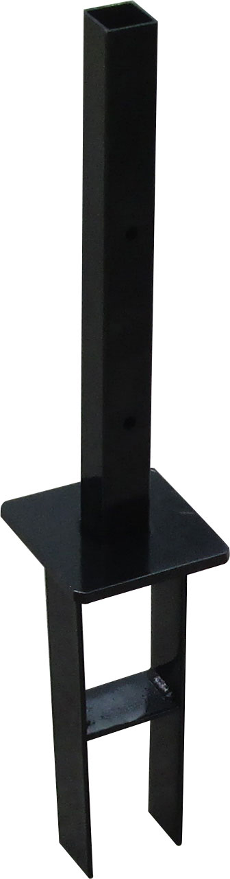 Vloerpaalhouder t.b.v. aluminium paal, voorzien van instortanker.