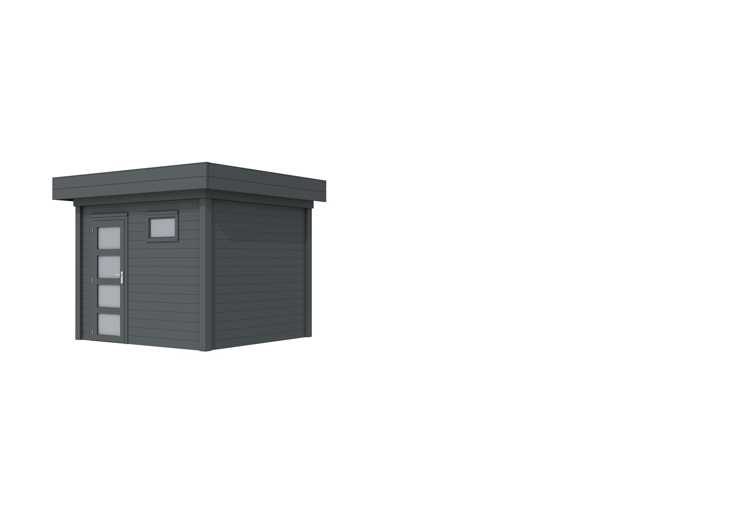 Vuren Topvision Bonte Kraai, 300 x 250 cm, antraciet gespoten.