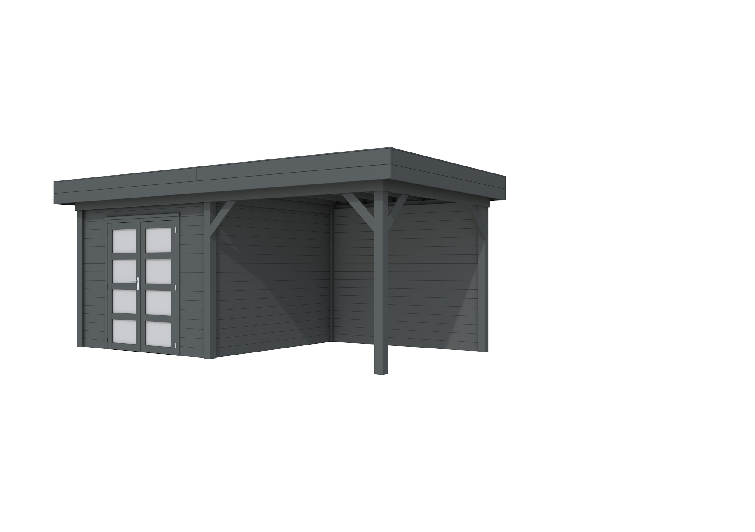 Topvision tuinhuis met zijluifel