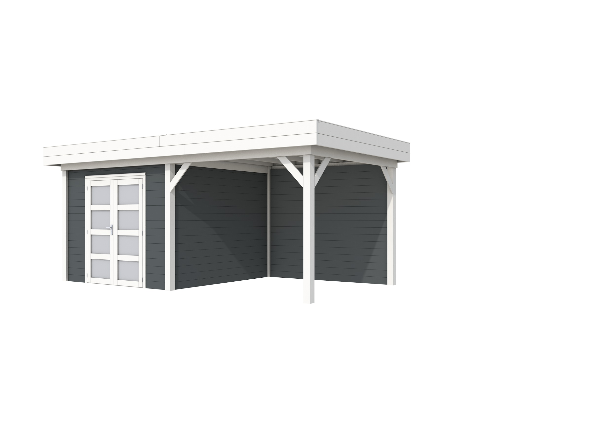 Topvision tuinhuis met zijluifel