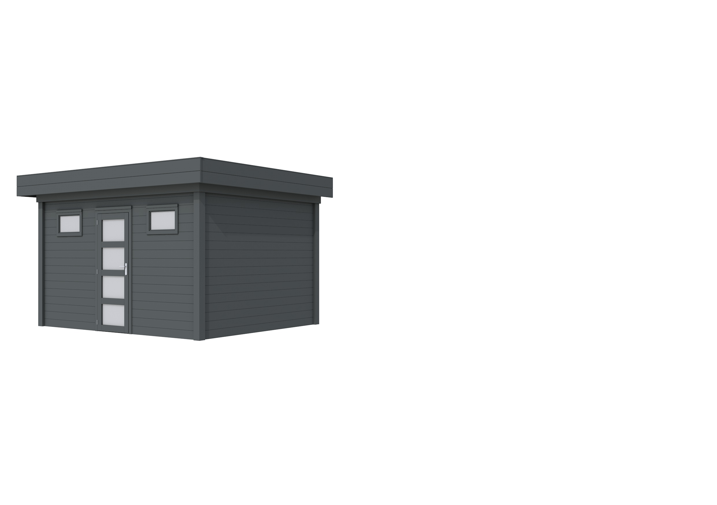 Vuren Topvision Kievit, 400 x 300 cm, antraciet gespoten.