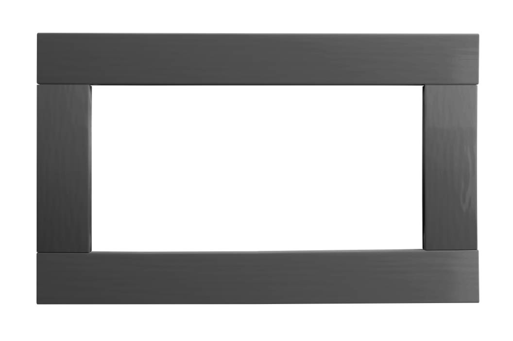 Vuren vast raam met helder glas, 71,2 x 43,8 cm, antraciet gespoten.