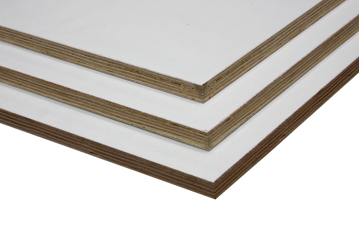 Populieren Multiplex Interieur Plaatmateriaal Wit Gegrond 122x250cm