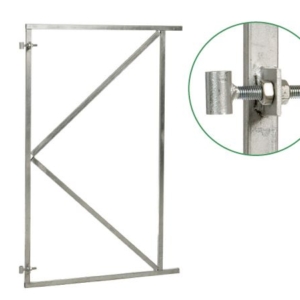 Stalen Poortframe incl slot en duimheng