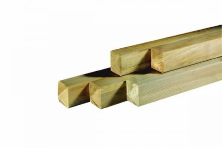 Palen geimpregneerd 70x70mm - Afbeelding 2