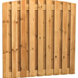 004. Geimpregneerd tuinscherm 19 planks verticaal toog 180 x 180 cm